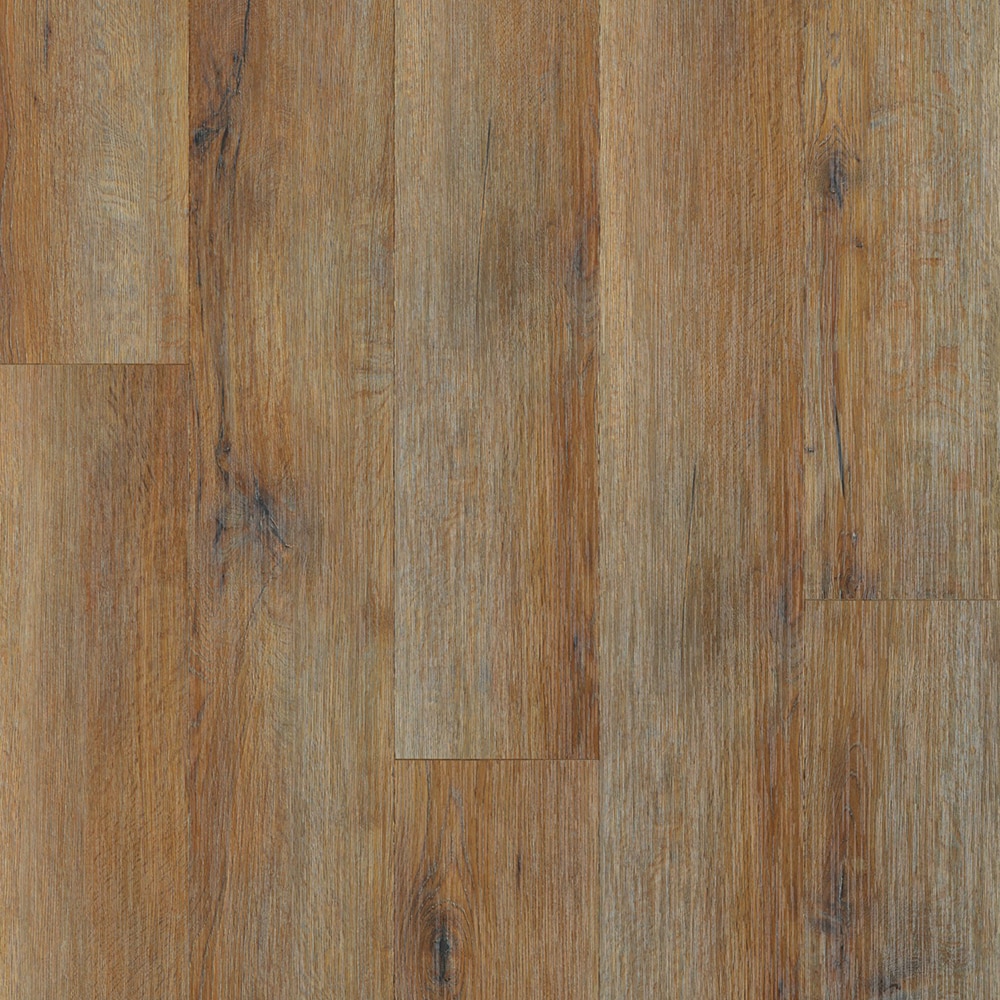 Style Selections Charleston Oak 12-mil x 7-in W x 48-in L Water Resistant Interlocking Luxury Vinyl Plank Flooring