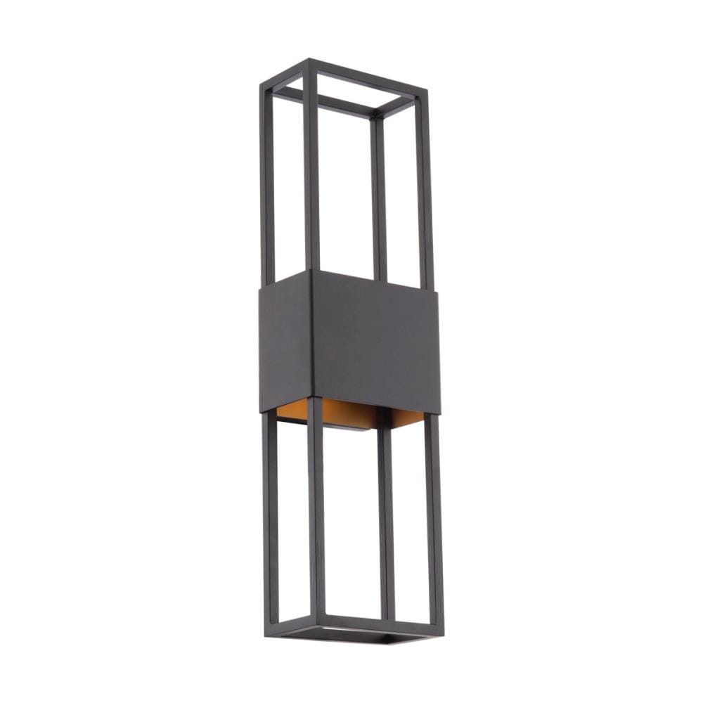 Nightvision Black & Gold LED 2-Light Dimmable Sconce