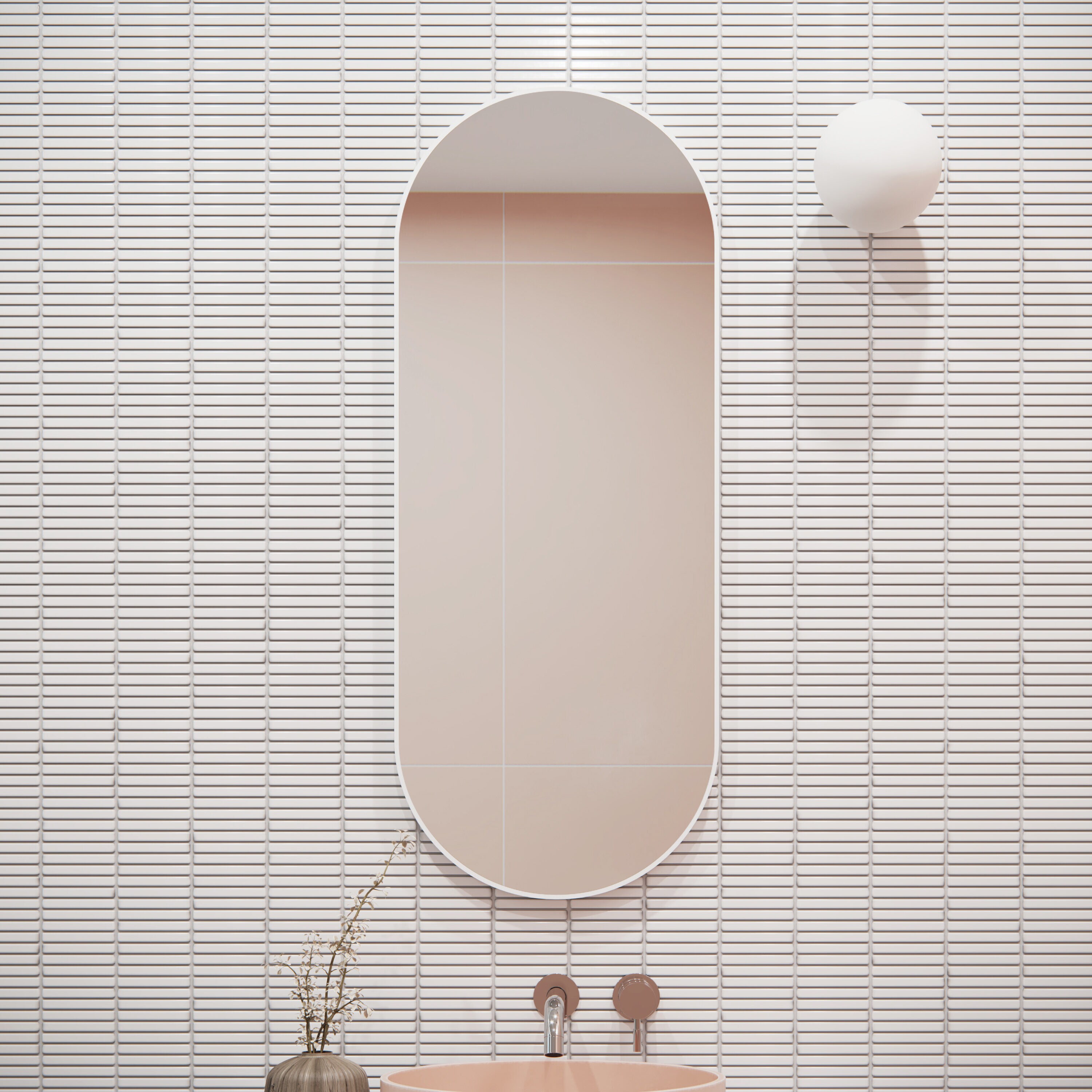Glass Warehouse MF-PL-40X16-W Decor-Mirrors - View #2