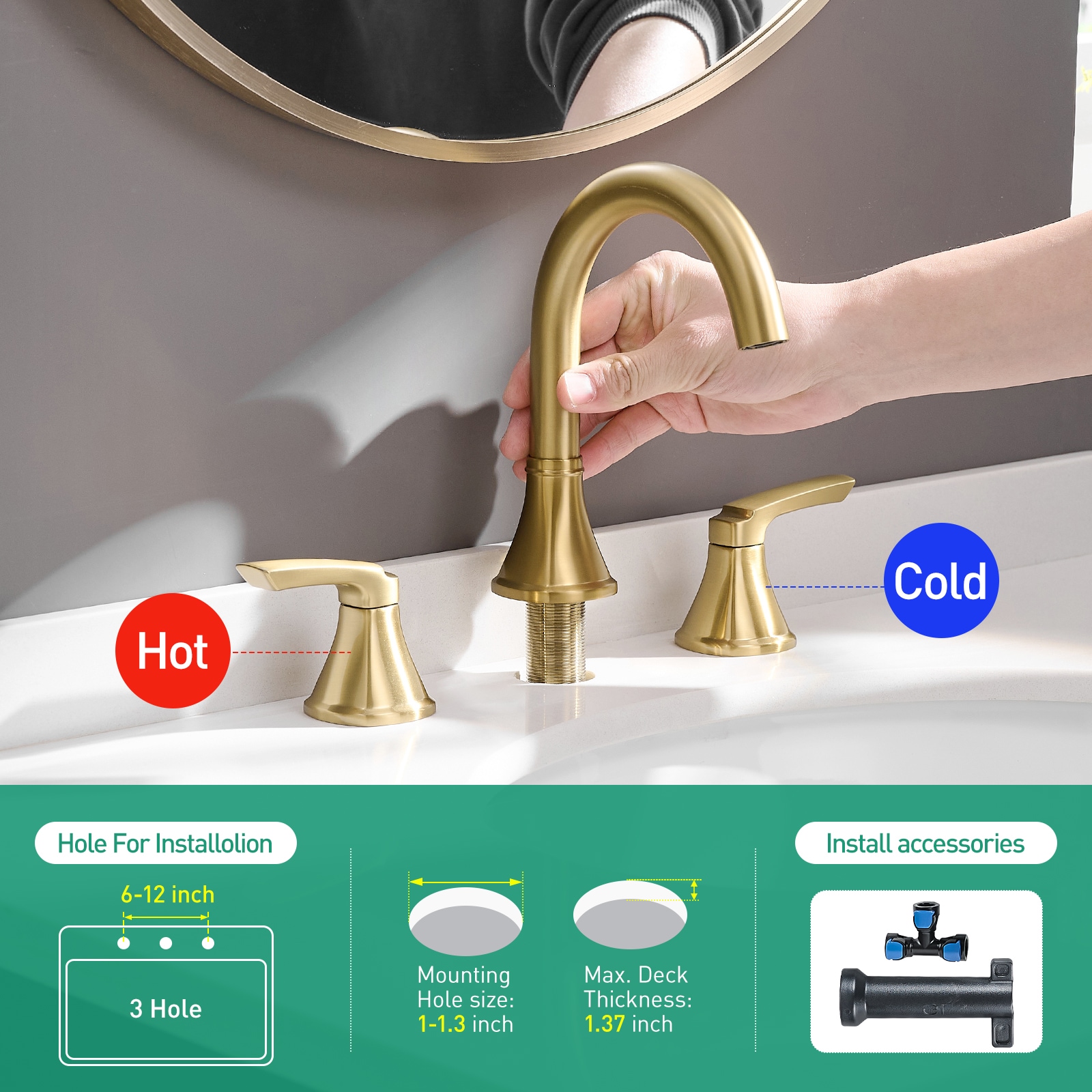 Clihome CL-MS914-BG Lavatory-Faucets - View #7