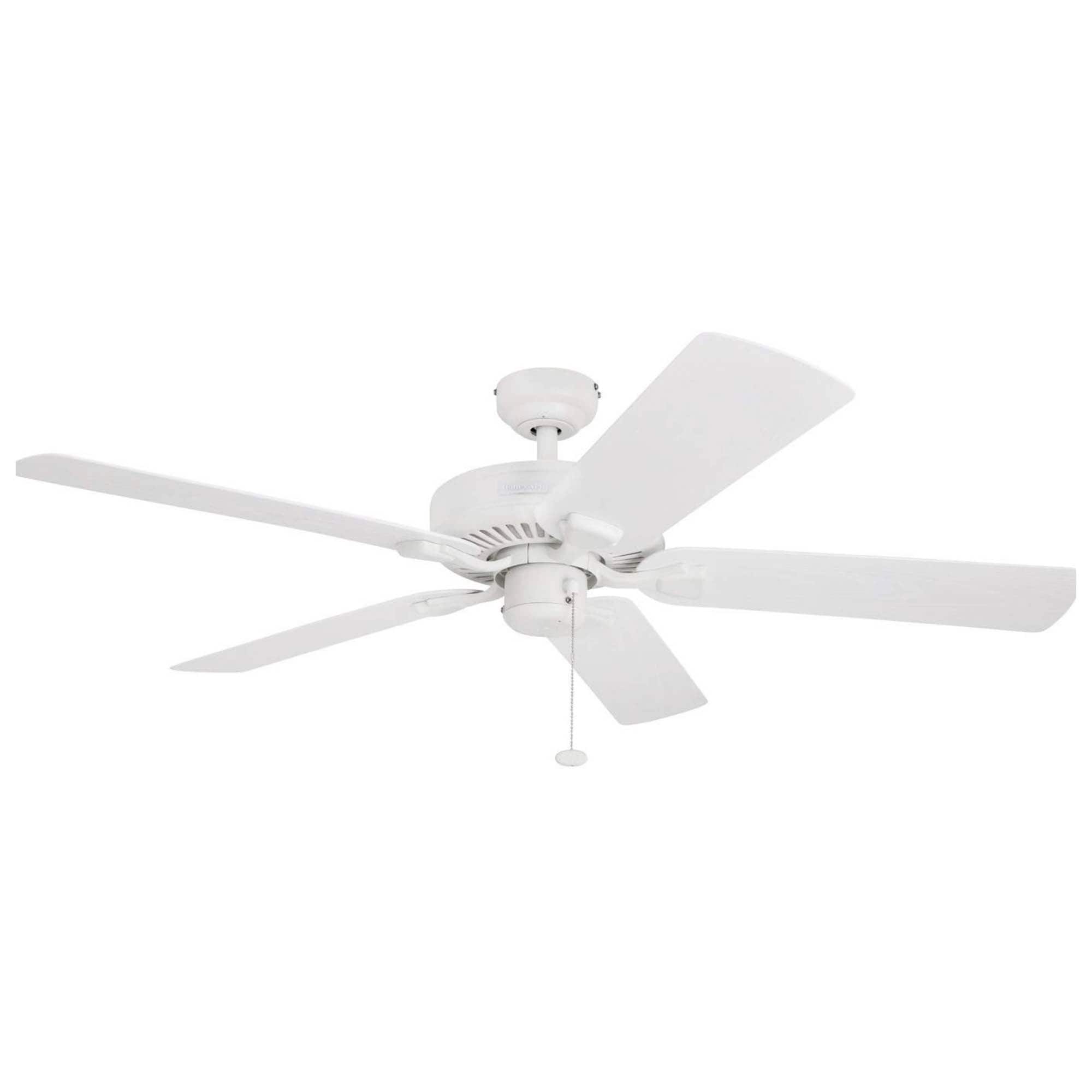 Belmar 52-Inch White Satin Finish Ceiling Fan with 5 Blades