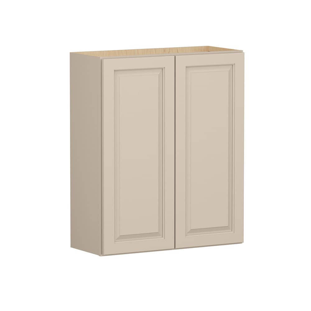 Shenandoah - Stemson 33-in W x 36-in H x 12-in D Oat Painted Wall Fully Assembled Cabinet Raised ...