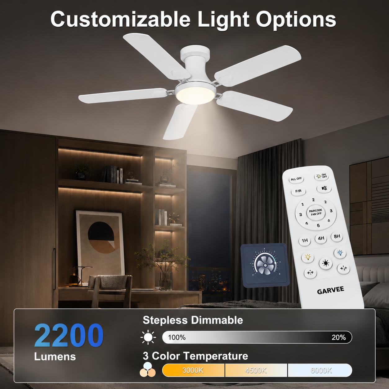 GarveeLife CLJ-YHI8SO-6BHO23J9 Ceiling-Fans - View #5