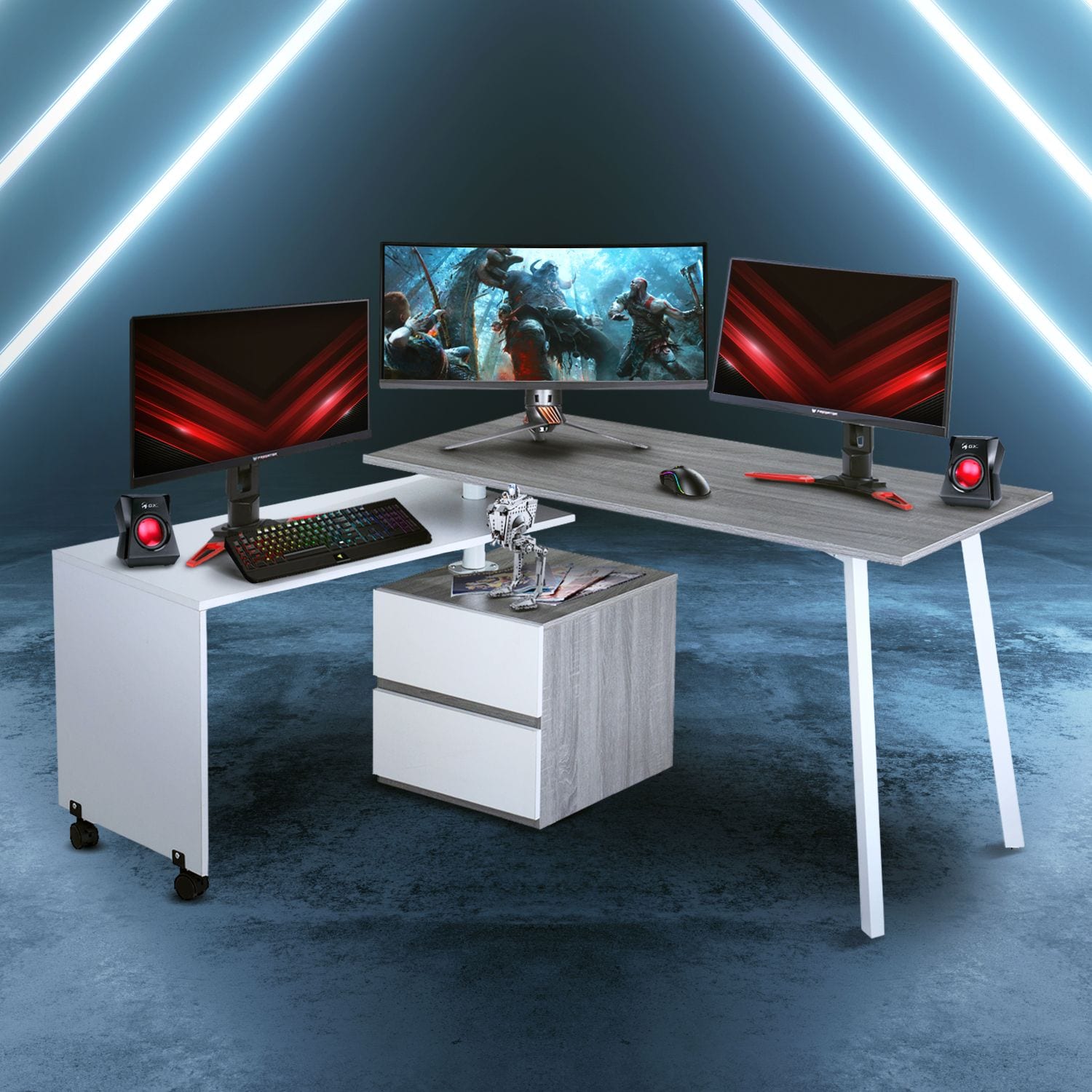 JASMODER RTA-2336-GRY 48.25-Inches Multiple colors/finishes Modern/Contemporary Writing desk