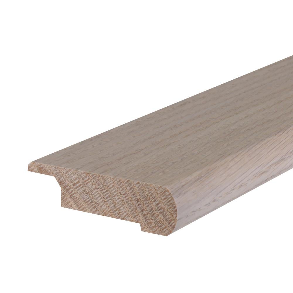 Flexco 1085824 Solid Wood Stair Nose 2.75-in x 78-in x 0.75-in Frosted Prefinished Wood Oak Flush Stair Nosing
