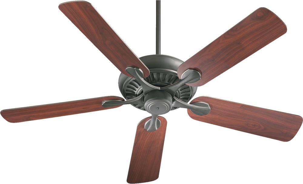 Quorum International 91525-95 Pinnacle 52-Inches Old World with Rosewood Blades Indoor Downrod mount Standard Ceiling Fan ( 5 -Blade)