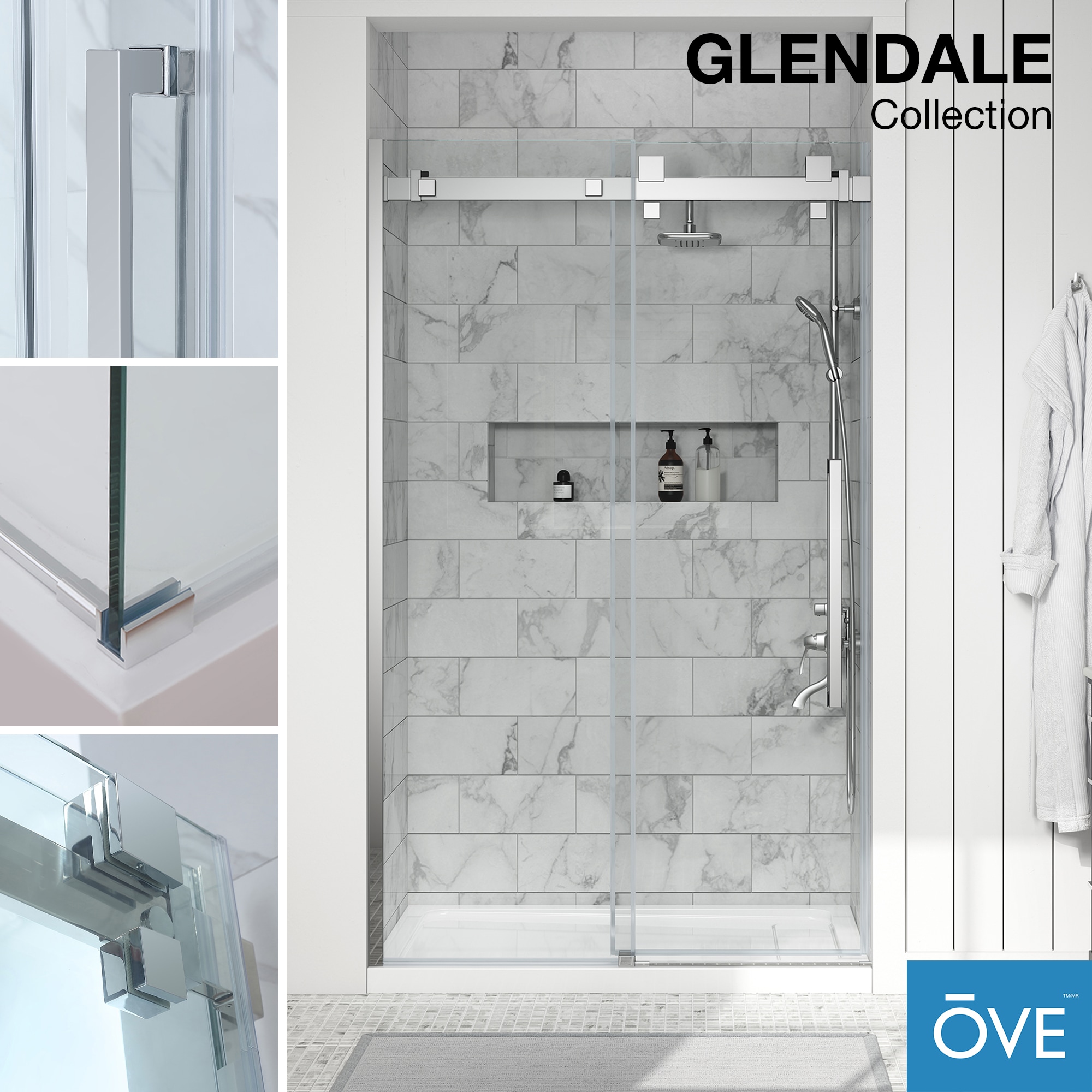OVE Decors GLENDALE-48CHSD Shower-Doors - View #11