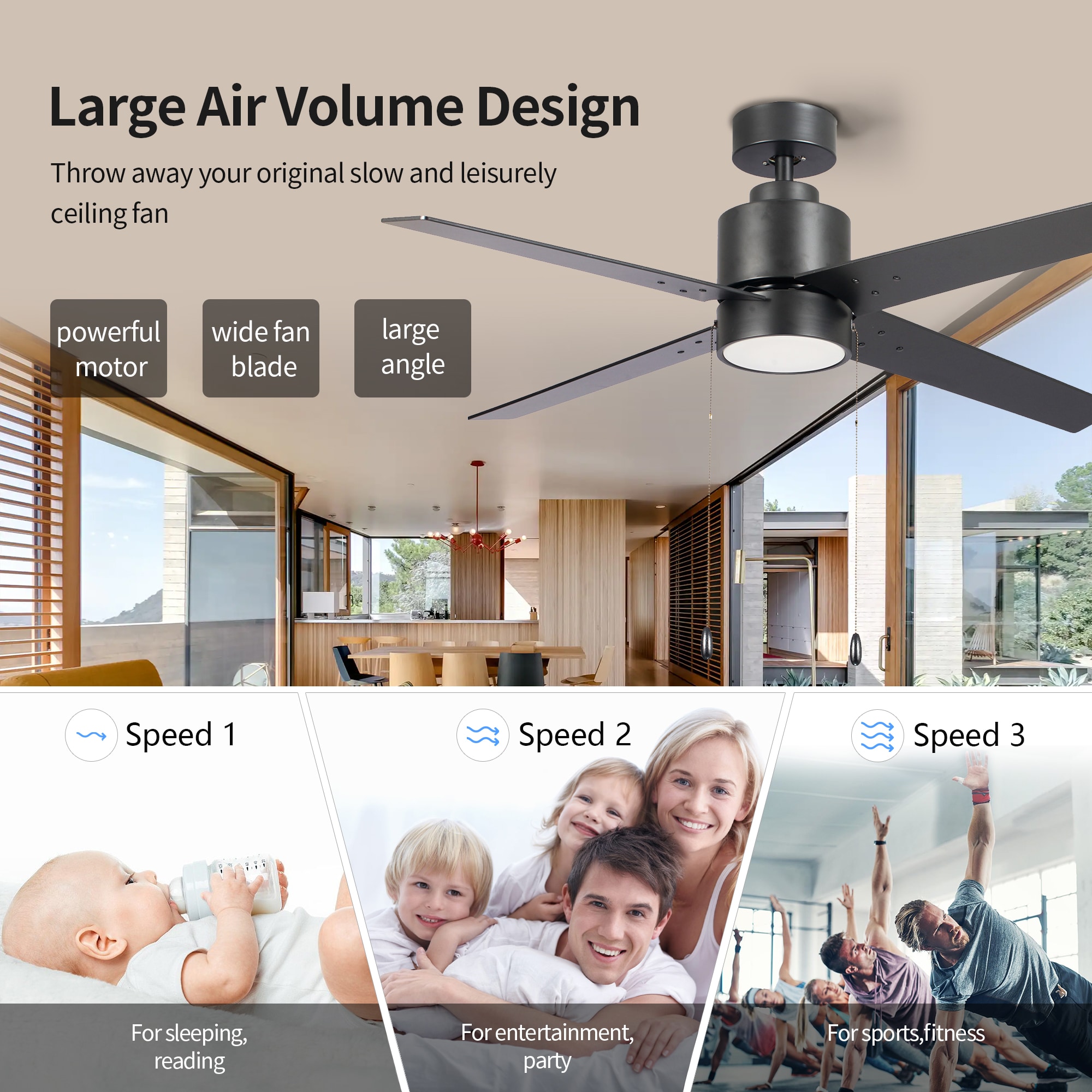 Yardreeze ZSFHSJCF14BK0407 Ceiling-Fans - View #6