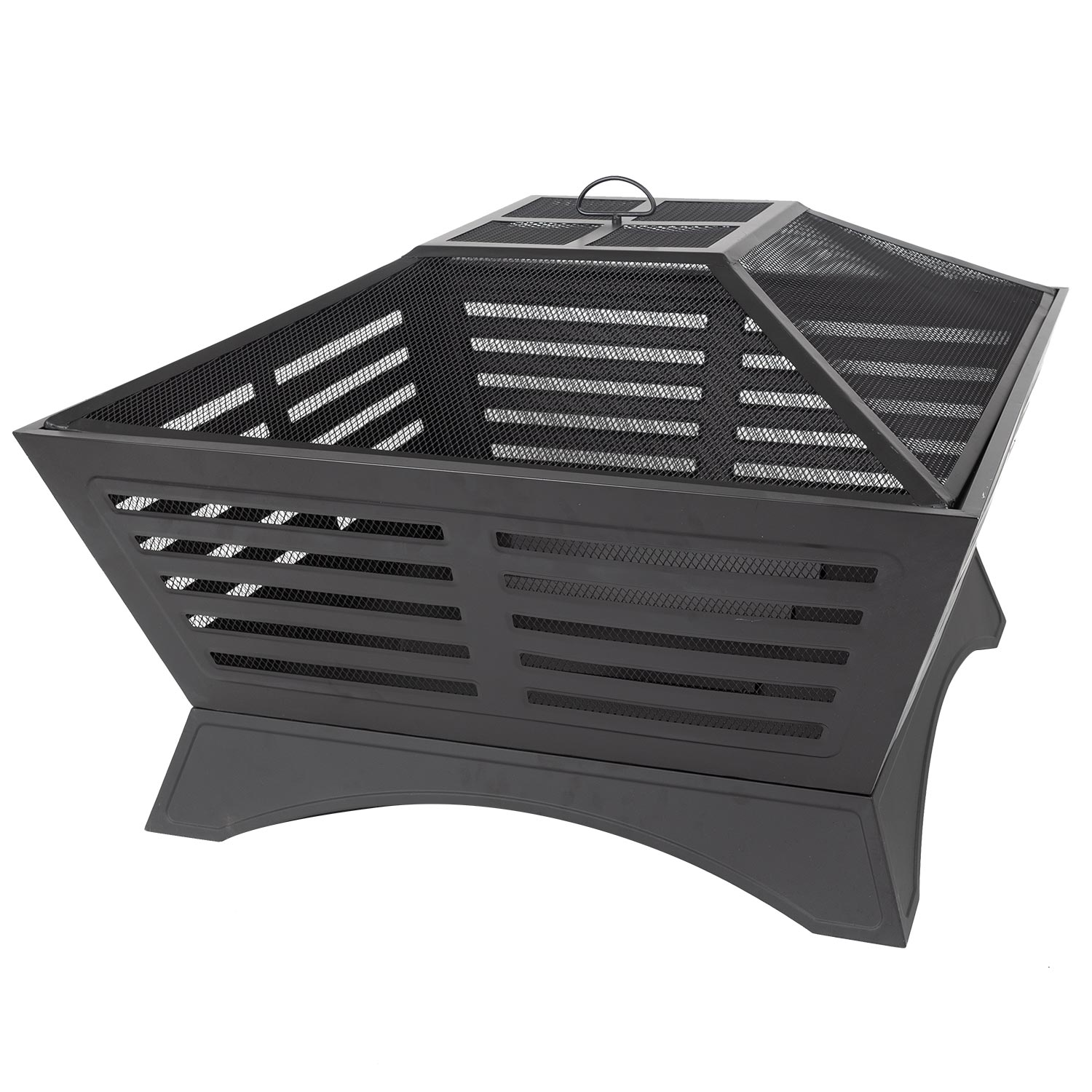 Pleasant Hearth OFW380S 32.87-in W Black Steel Wood-Burning Fire Pit