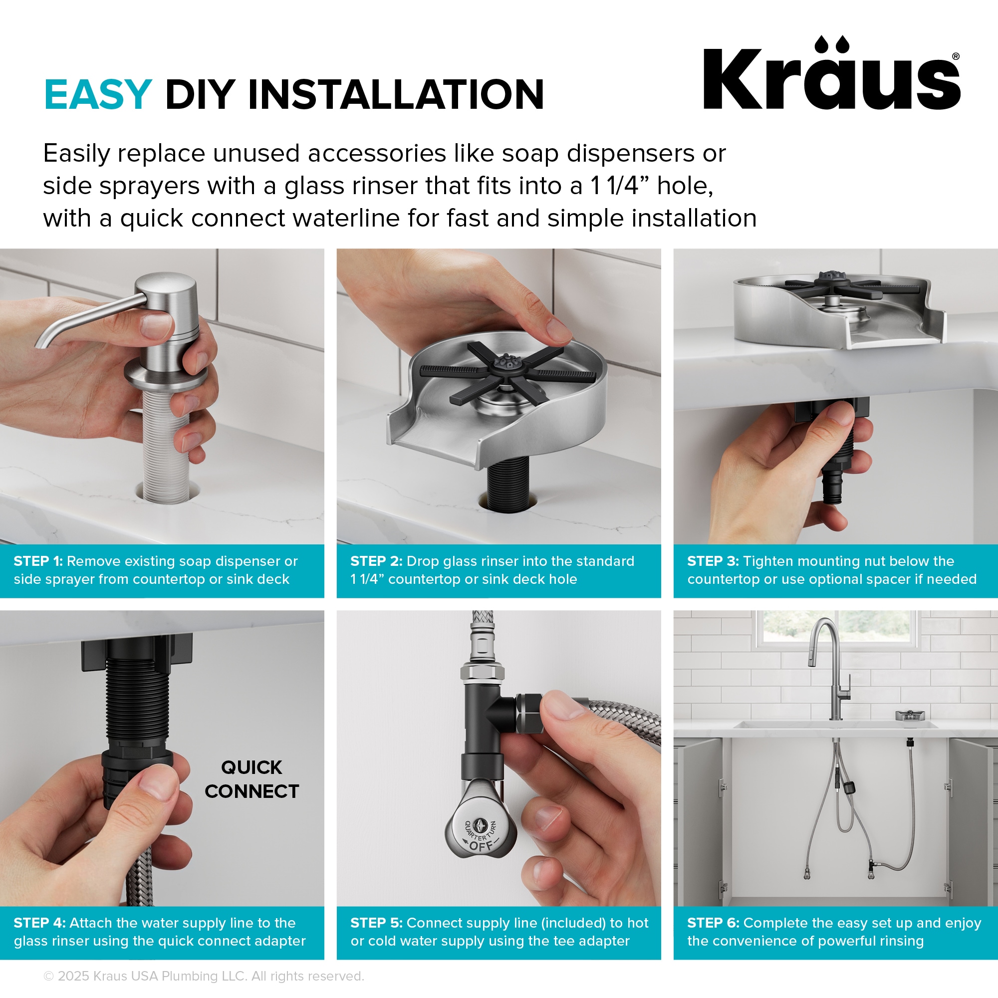 Kraus KGR-500SFS Faucet-Spray-Hoses-Accessories - View #14