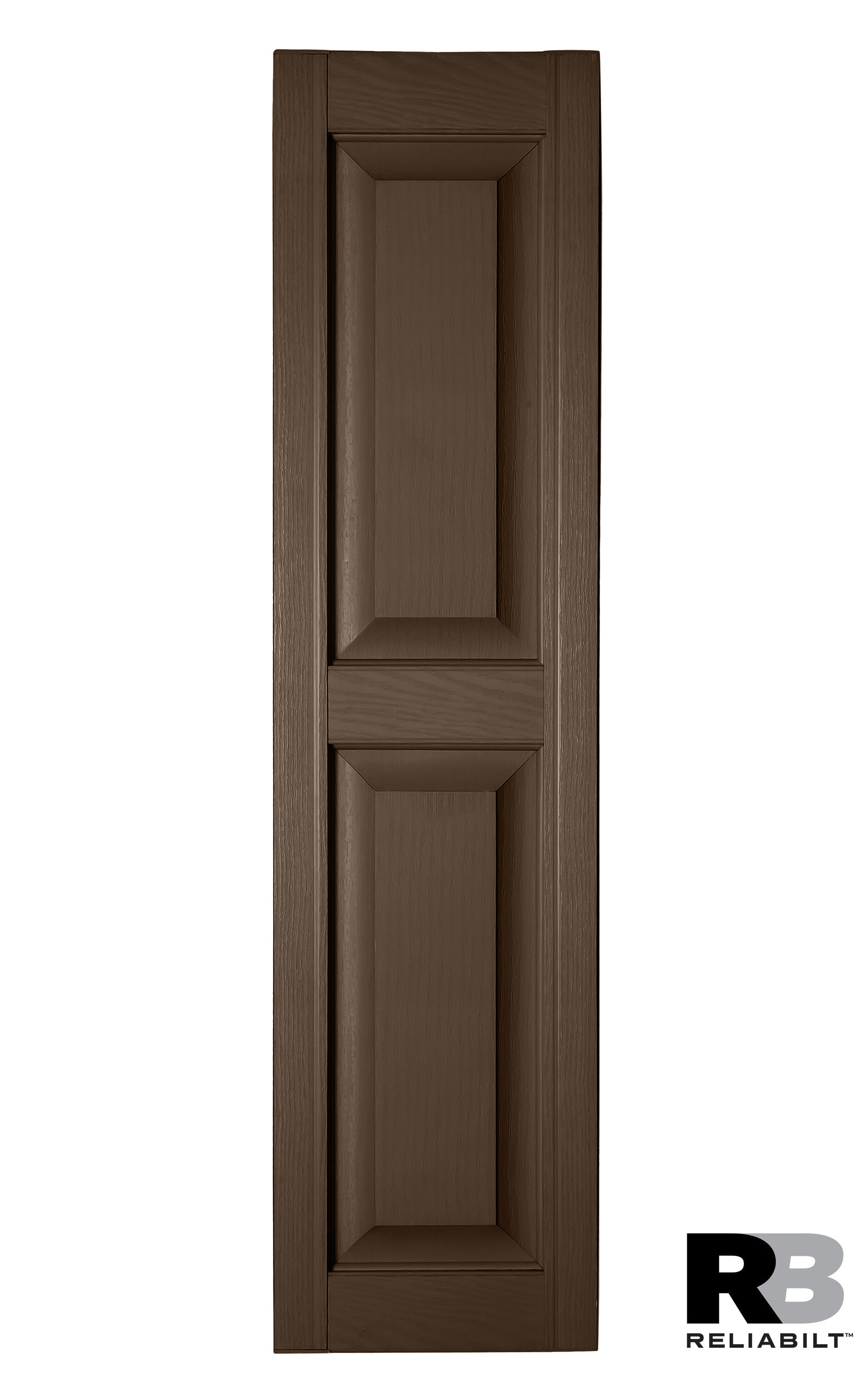 RELIABILT RP1267018 12-in W x 67-in H Bronze Raised panel Polypropylene Exterior Shutters ( 2 -Pack )