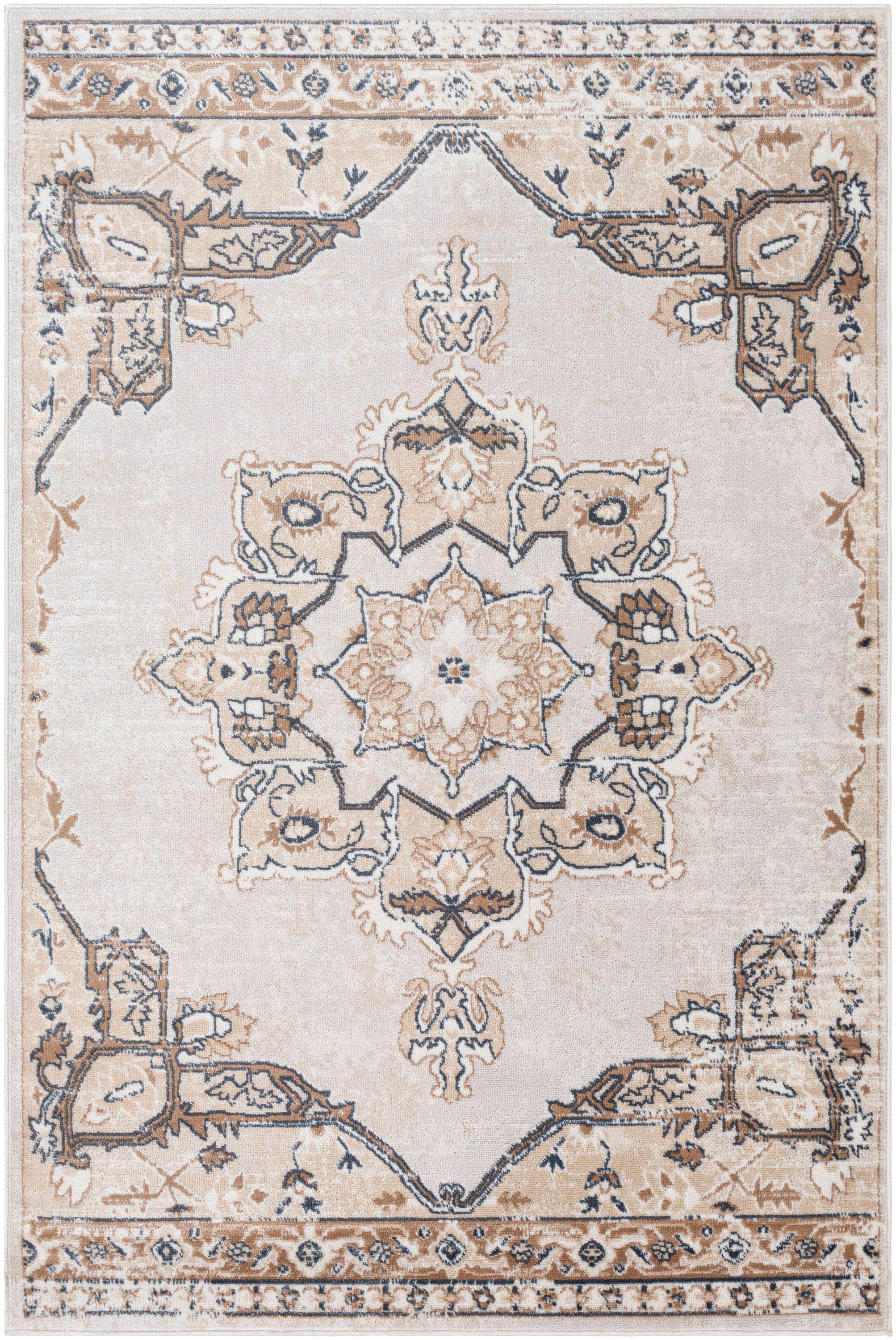 Surya SRZ2306-7996 St tropez 8 X 10 (ft) Cream Indoor Medallion Oriental Area Rug