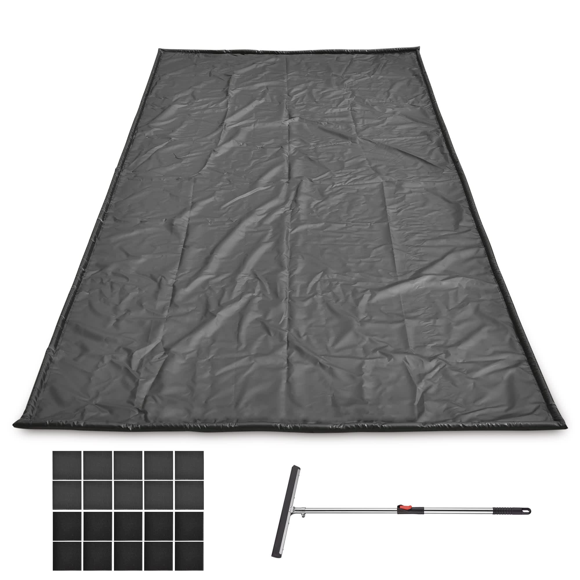 Yescom 33GFM003-16FT-06-LO 7 FT9 inchx16 FT Containment Mat Garage Floor Mat for SUV Snow Mud Rain Compact Size