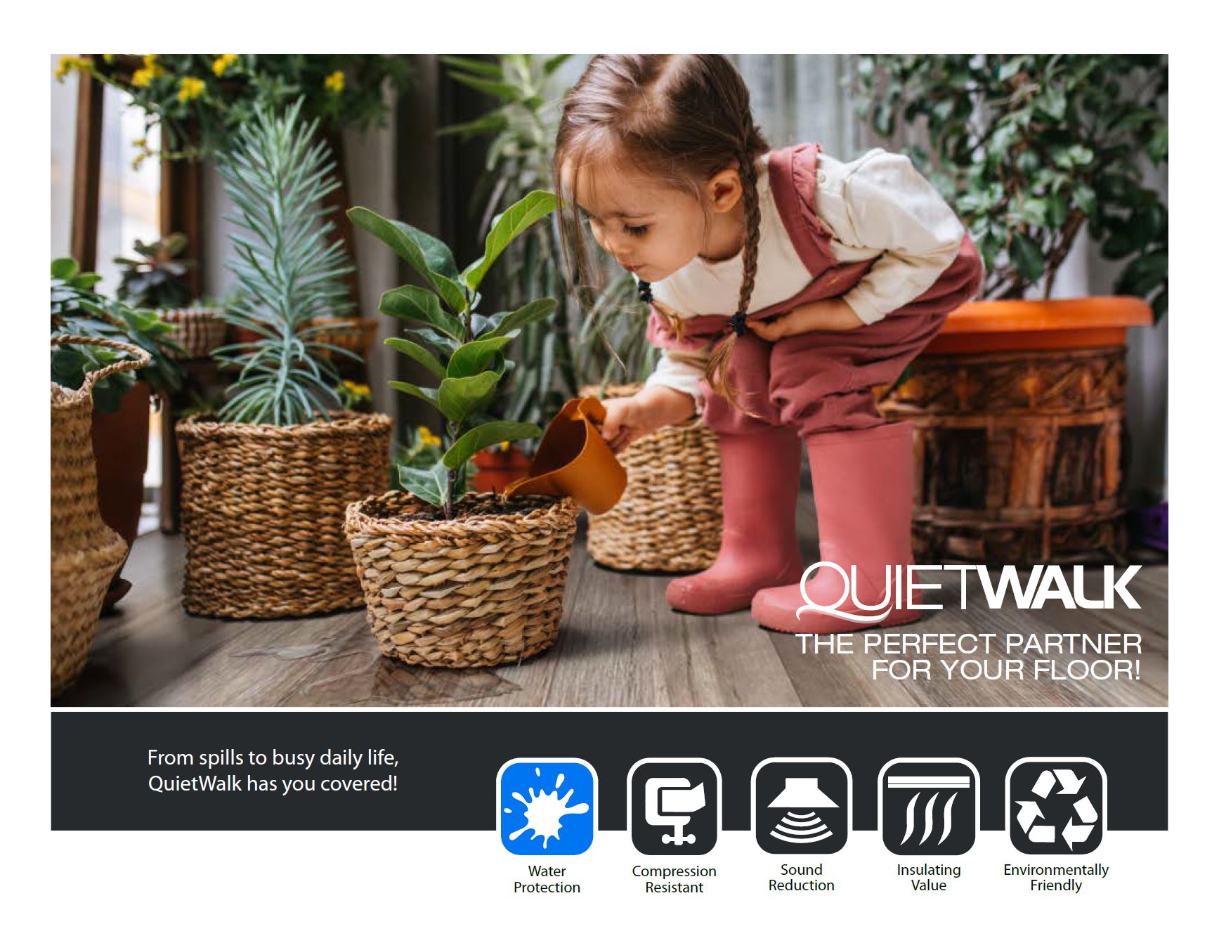 QuietWalk Plus Laminate and Hardwood 33.34-ft x 3-mm Premium Felt