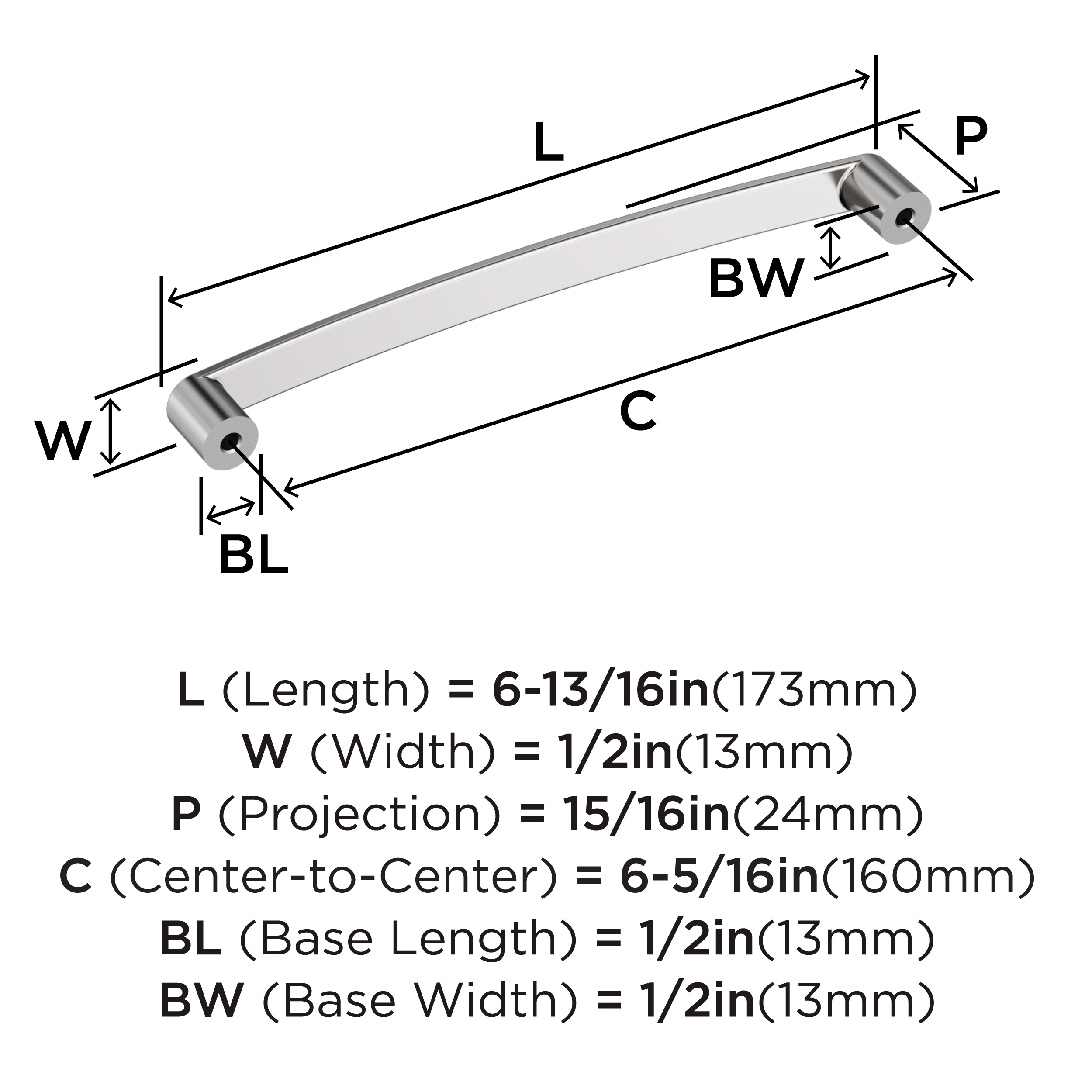 Amerock BP3690626 Cabinet-Pulls - View #3