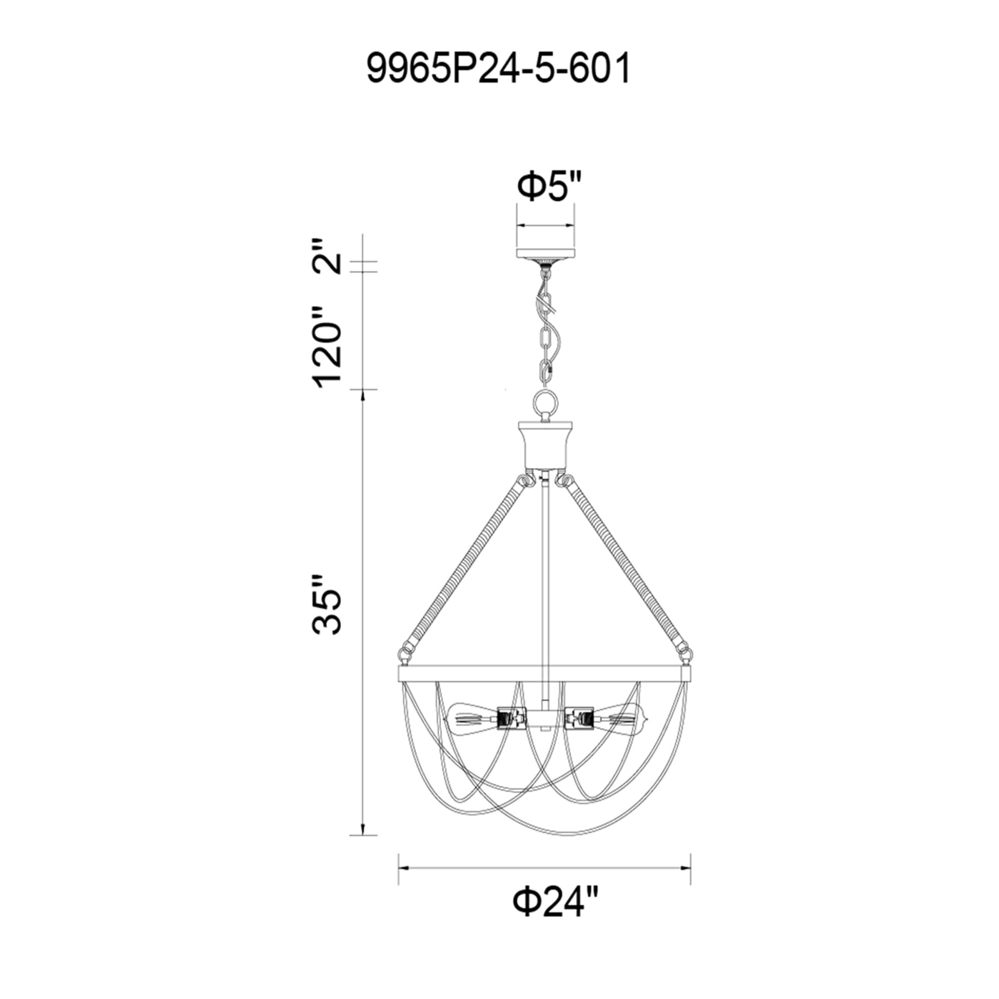 CWI Lighting 9965P24-5-601 b090015 - View #8