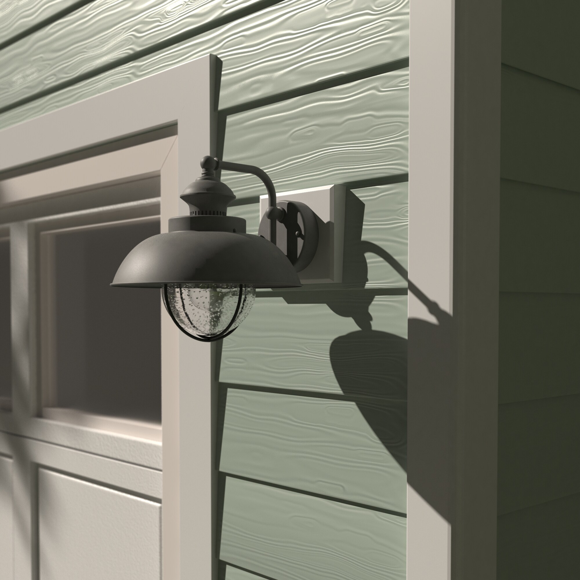 Cascadia T0267 Harwich 1 -Light 10.25-in H Matte Gray Hardwired Outdoor Wall Light