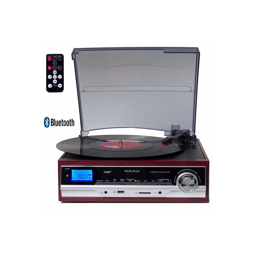 TechPlay Brown Turntable (Record Player) at