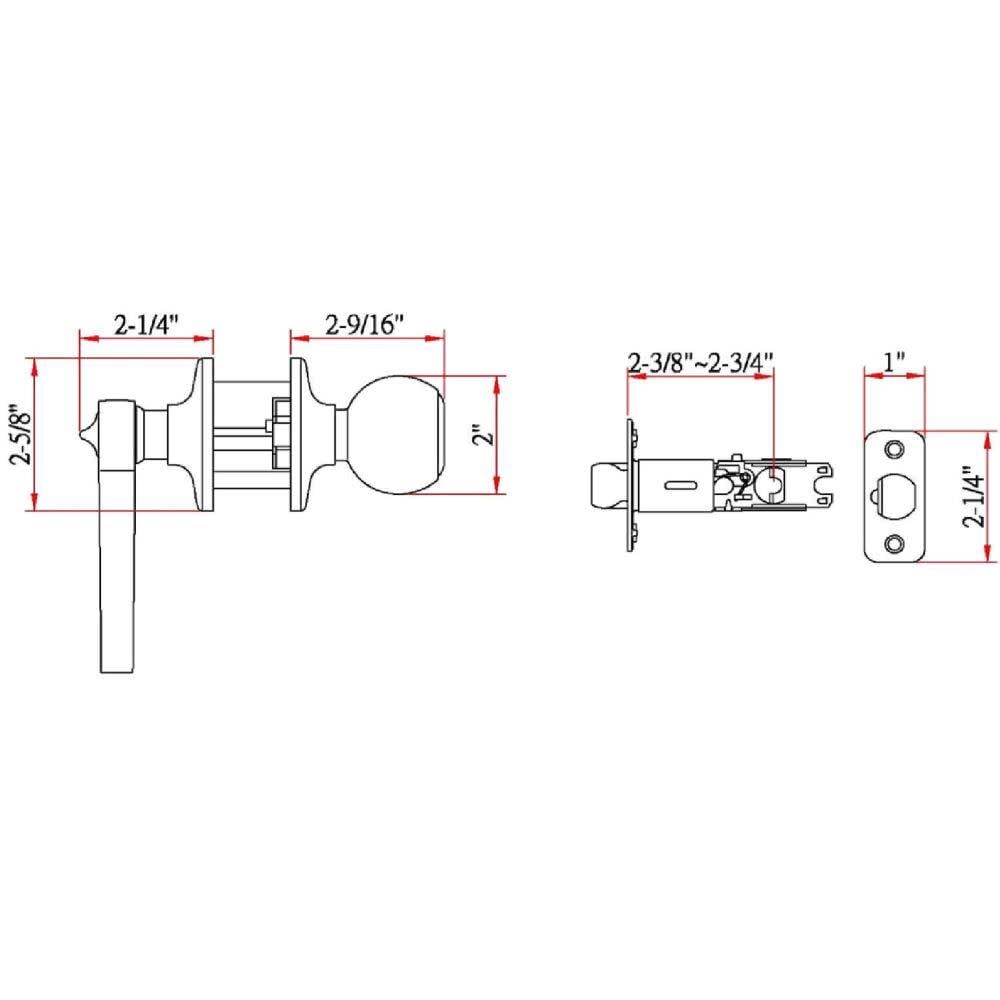 Design House Satin Nickel No Deadbolt Keyed Entry Door Knob at Lowes.com