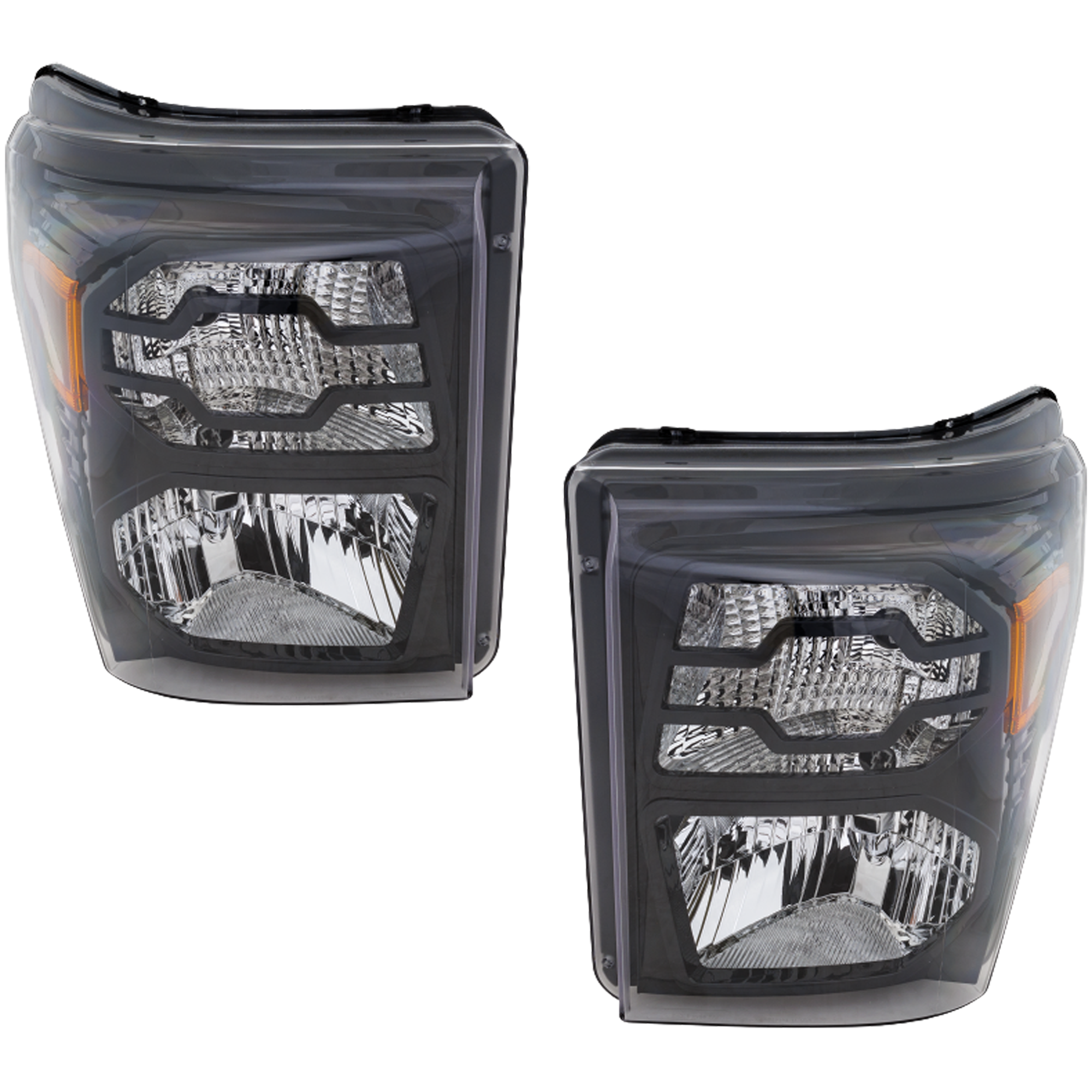 Garage-Pro GPRF10010156 Driver and Passenger Side Headlight For Ford F-250 Super Duty 2011-2016 Also Fits F-350 Super Duty Halogen Without Bulb(s) Replaces# Bc3z13008e-pfm Bc3z13008f-pfm