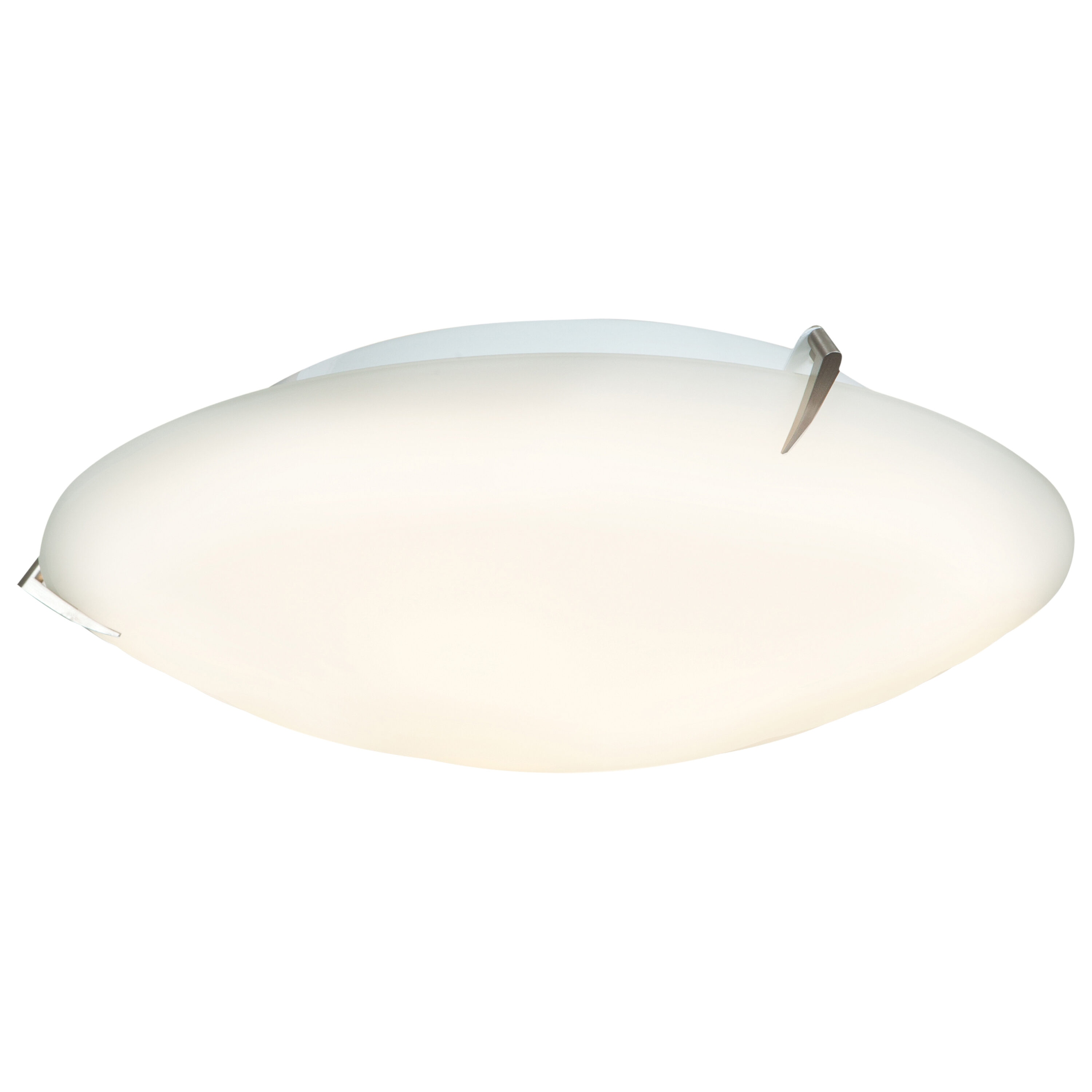 Access Lighting 20661-BS/OPL Zenon 2 -Light 12-in Brushed Steel Flush Mount Light