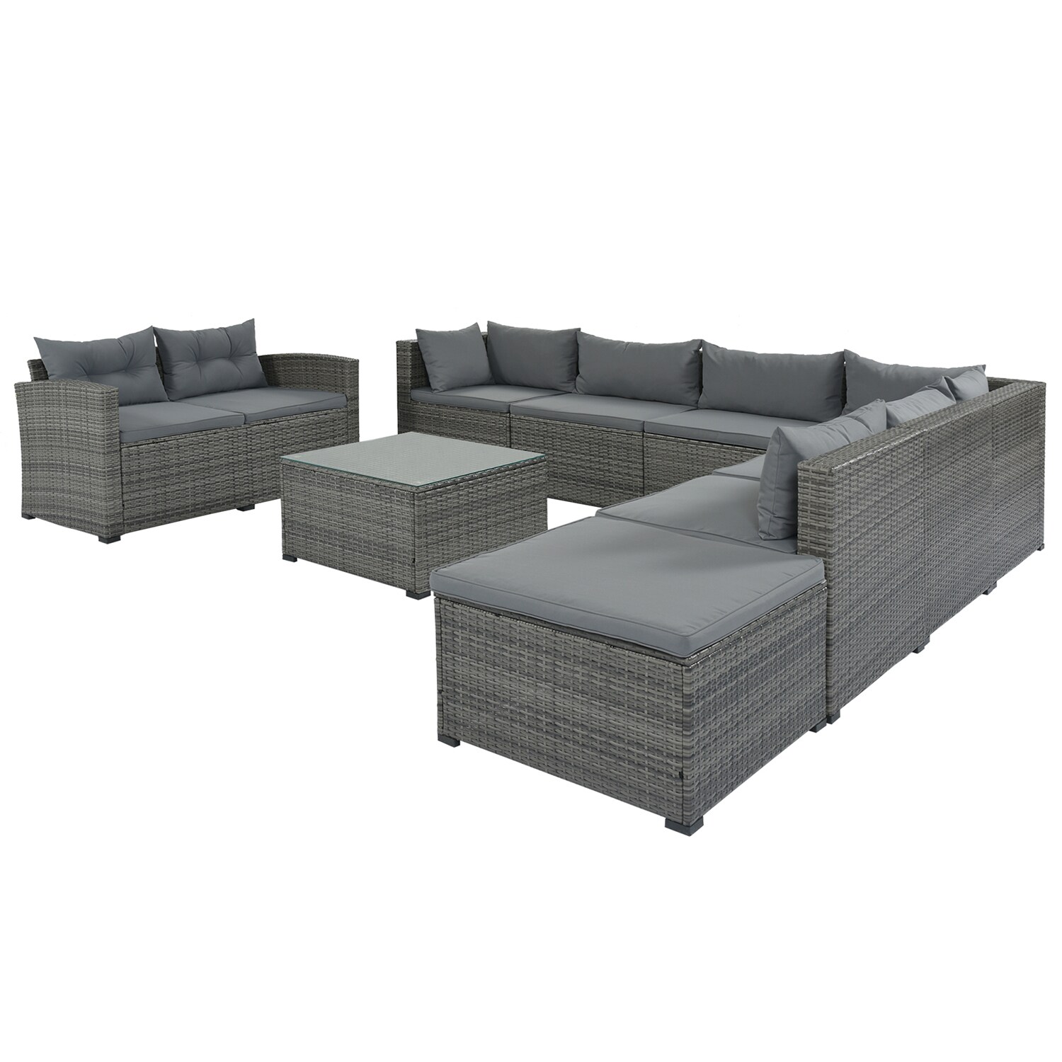SINOFURN SYA380077GY Patio-Conversation-Sets - View #10