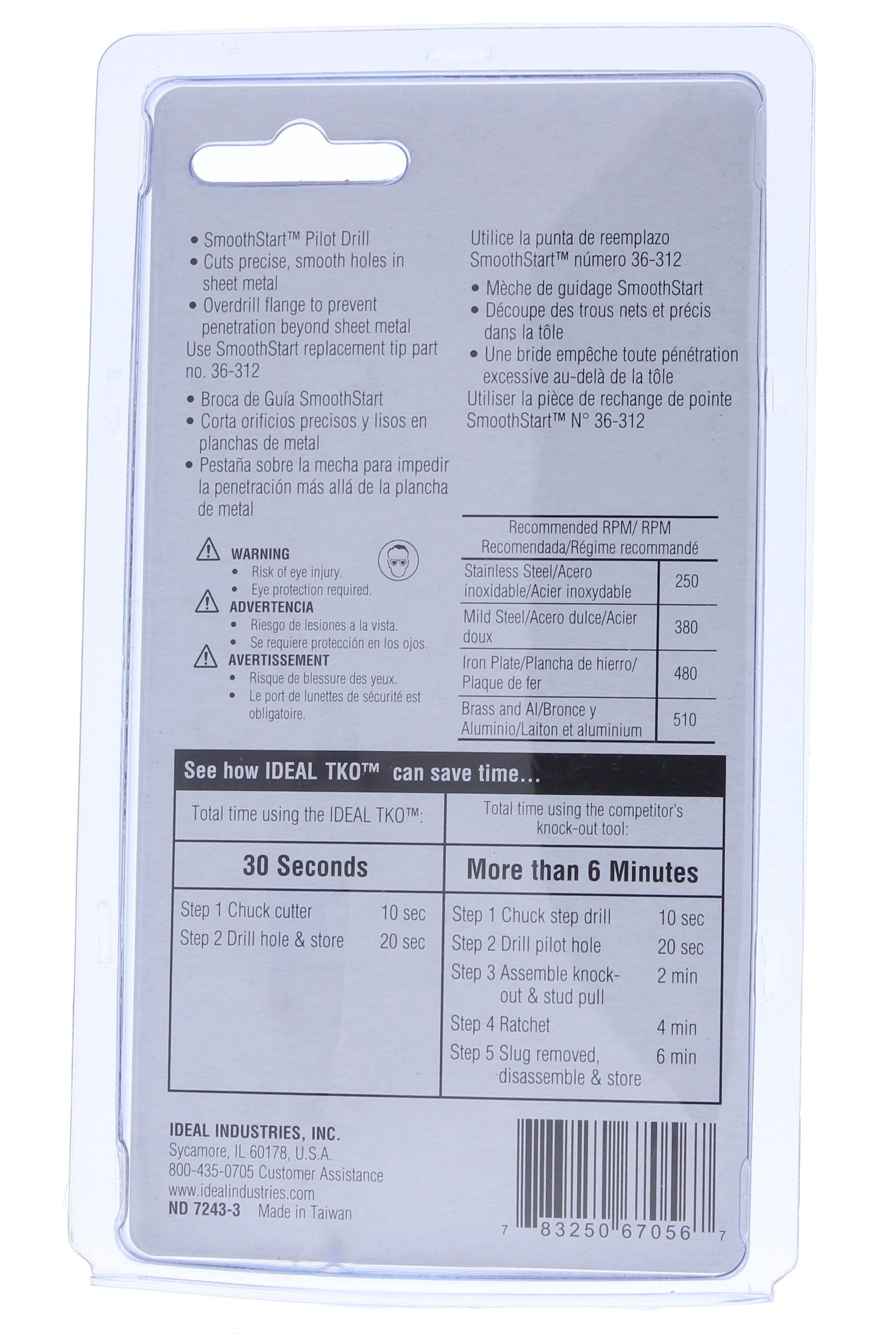 IDEAL 1-1/8-in Carbide-tipped Arbored Hole Saw in the Hole Saws & Kits ...