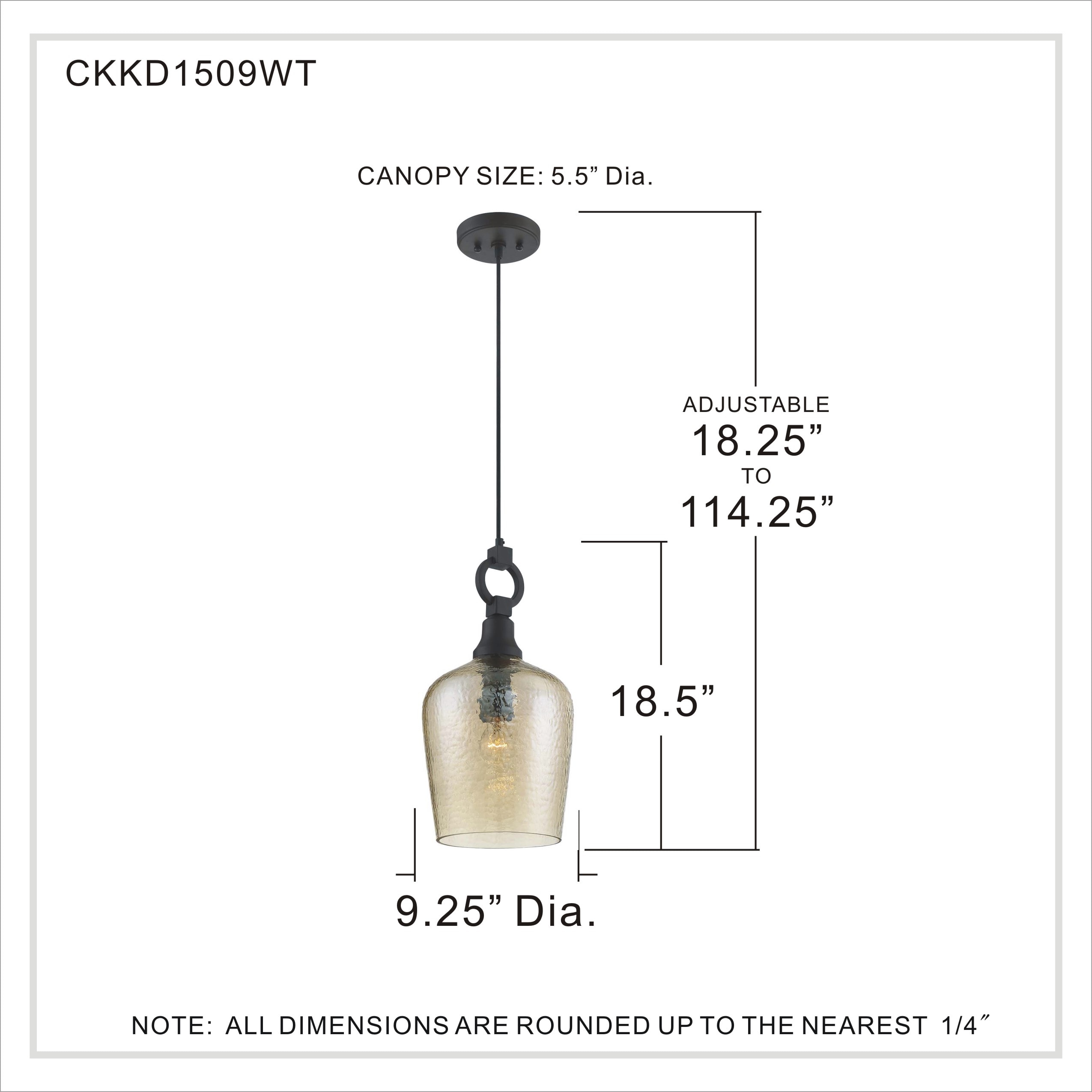 quoizel ckkd1509wt