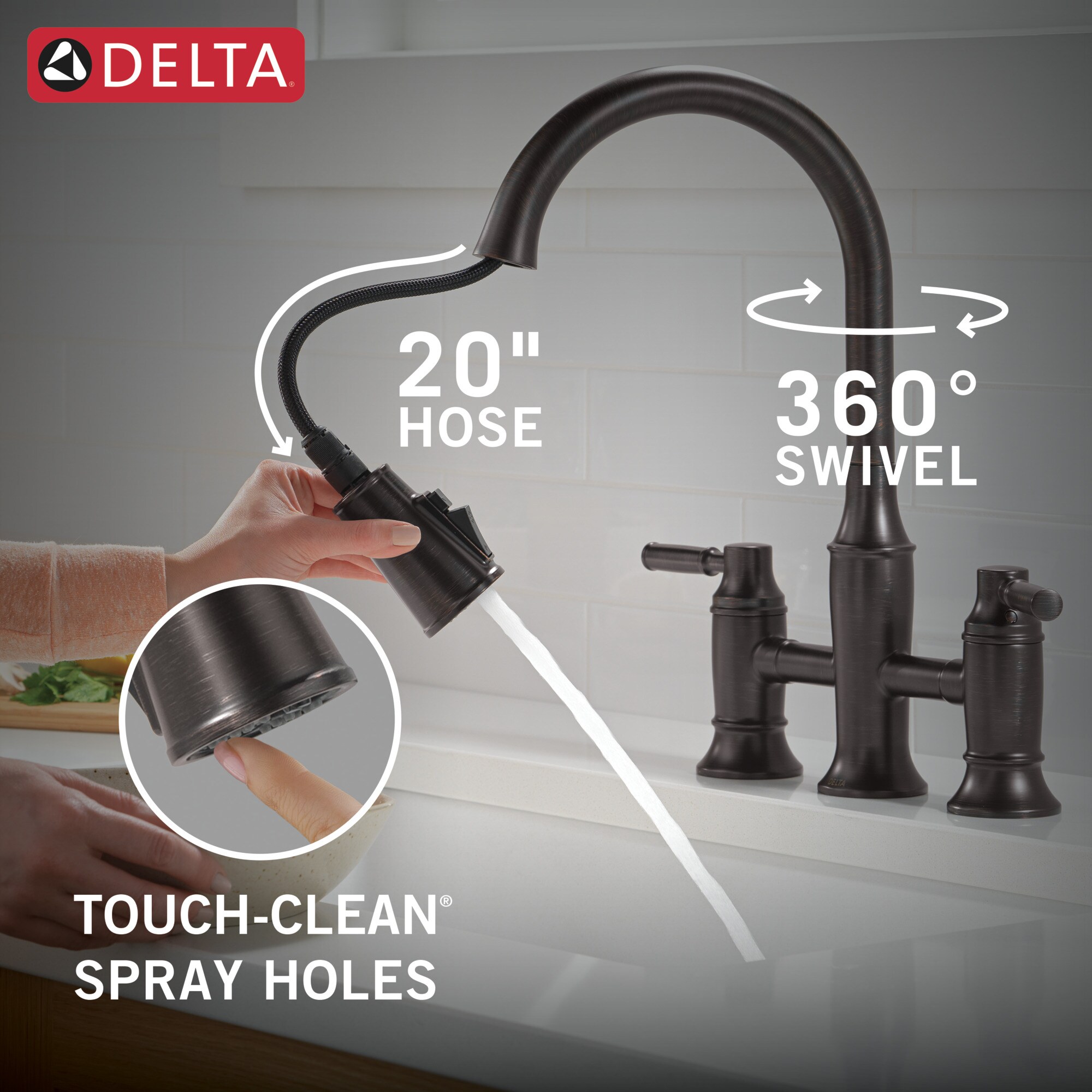 Delta 2384L-RB-DST Kitchen-Faucets - View #8