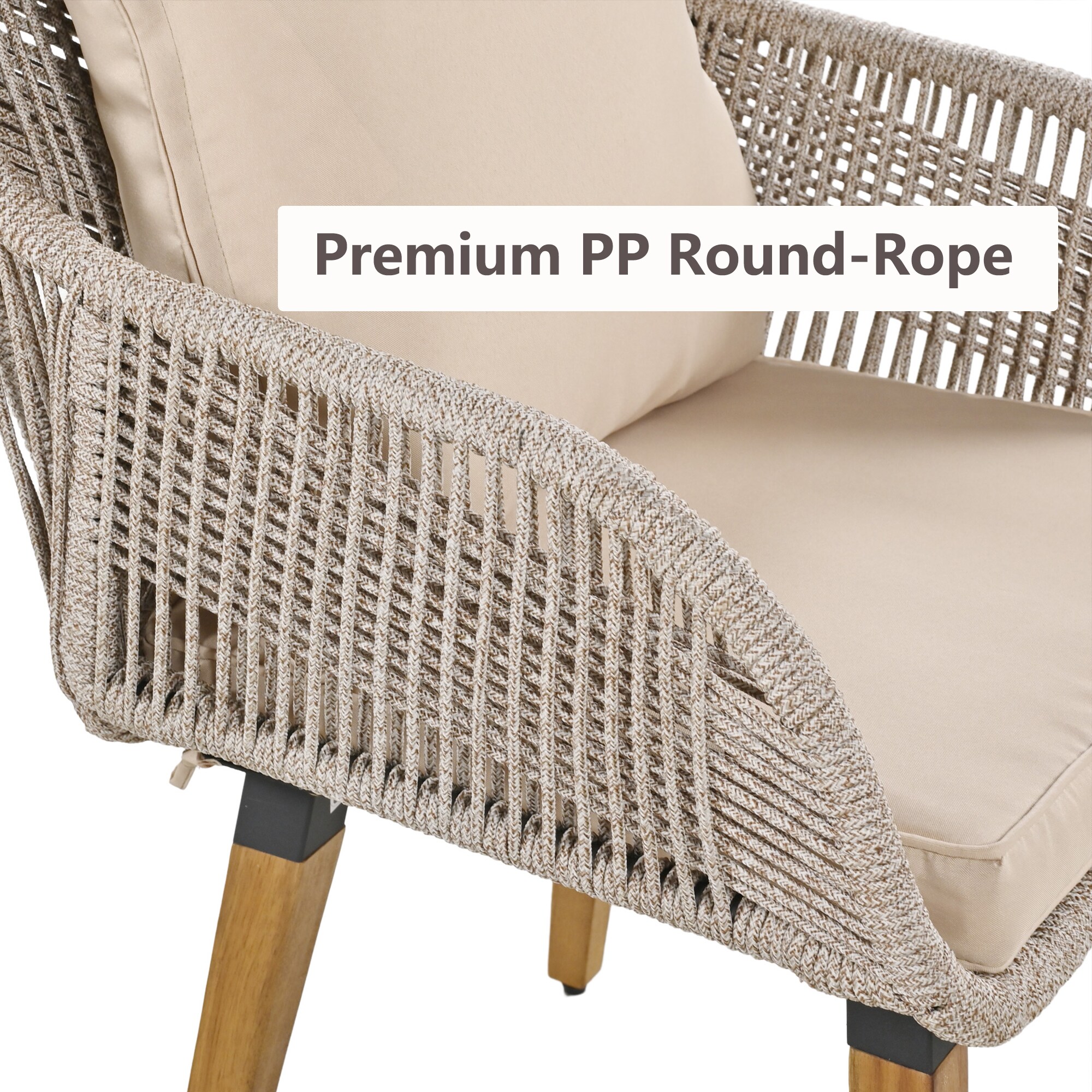 Hrinhom HC-OT02-BROWN Patio-Conversation-Sets - View #4