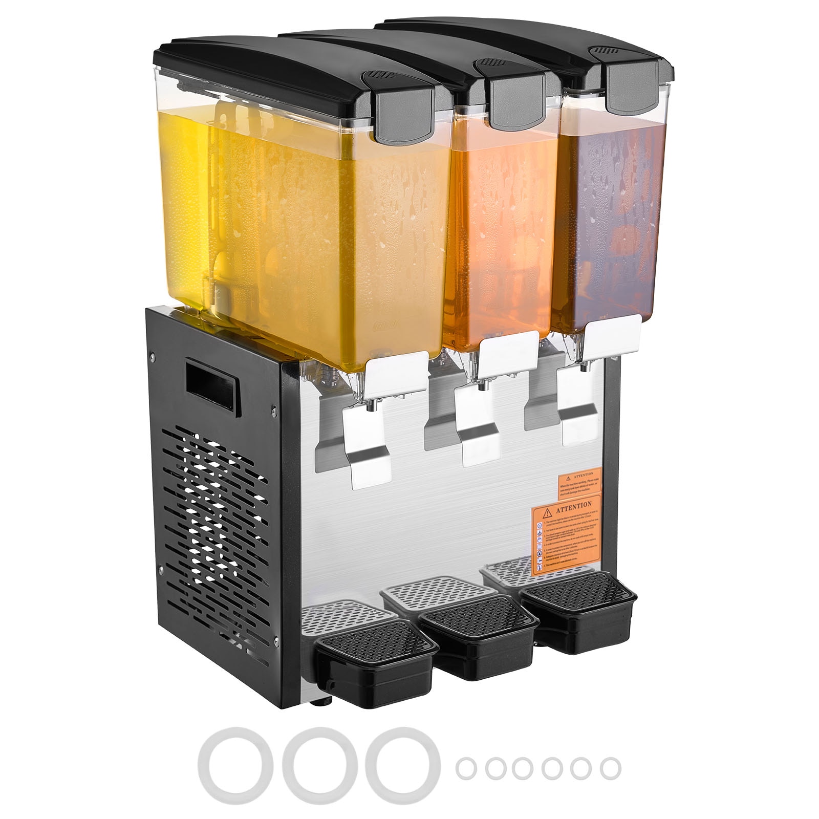 VEVOR 10 L 3 Tanks Beverage Dispensers 7.93-Gallons Food-grade PC Tank #DLYLJ18L2550W98N8V1