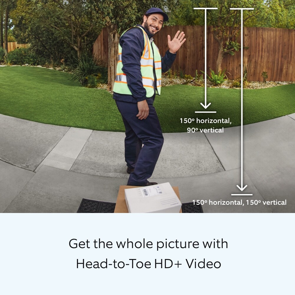 Ring Wired Doorbell Pro - Smart WiFi Video Doorbell Cam with Head-to-Toe HD Video, Bird's Eye View, and 3D Motion Detection