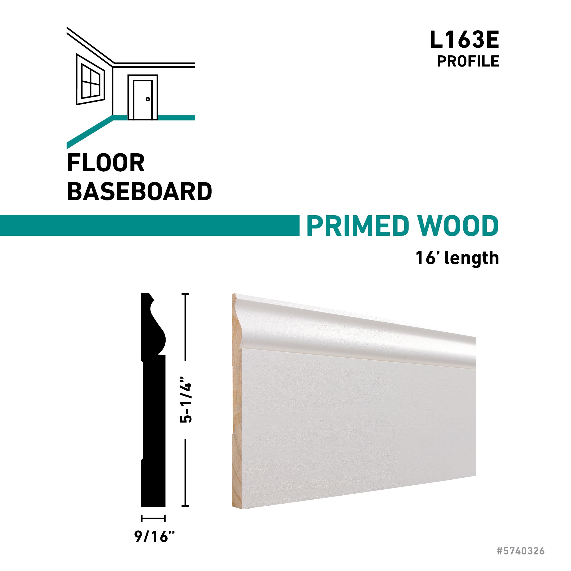  PL163 16 FJPMD Baseboard-Moulding - View #3