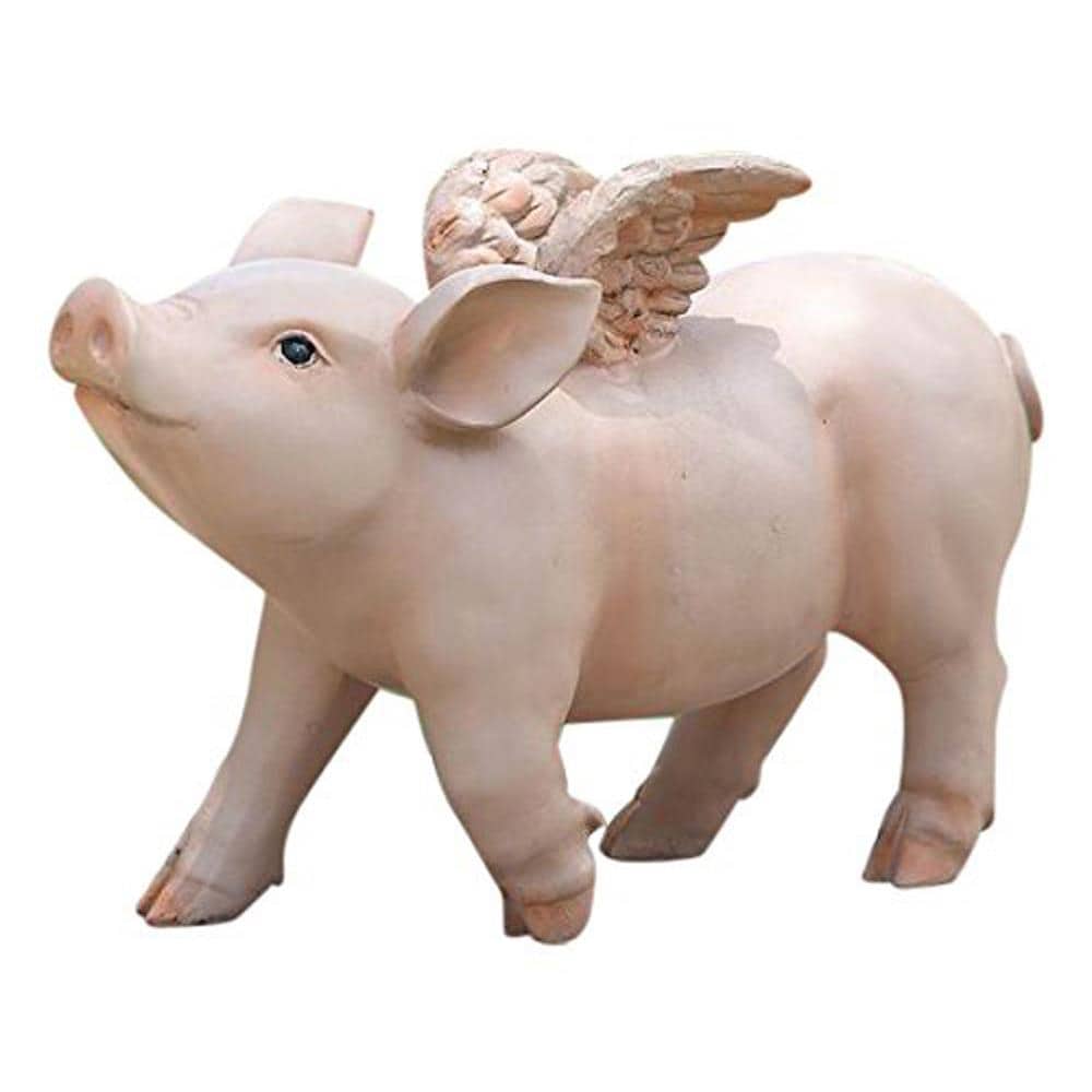 Hi-Line Gift 75617-B 8.5-Inches H x 5.25-Inches W Pink Garden Statue