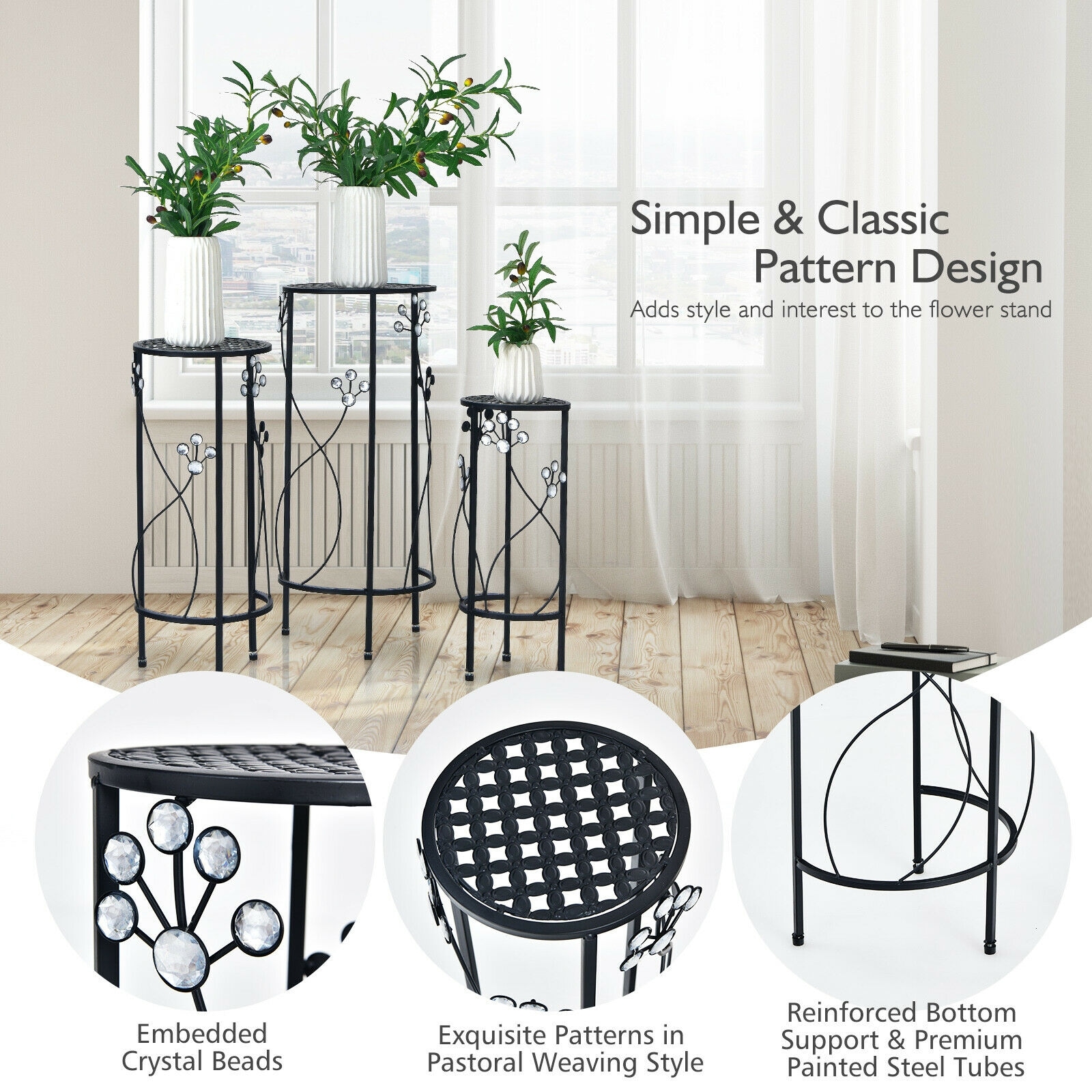 Forclover CTWE-NP10276BK Plant-Stand - View #6