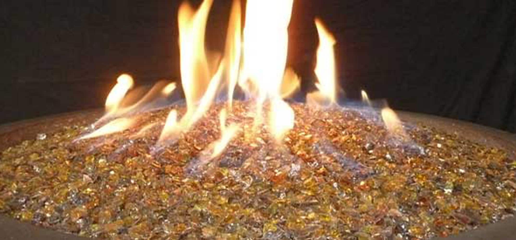 Crystal Reflective Fire Pit Glass, 10 lb