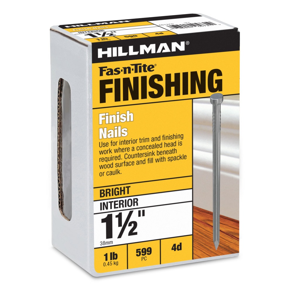 Fas-n-Tite 1-1/2-in Zinc-plated Finish Nails 461370 at Lowes.com
