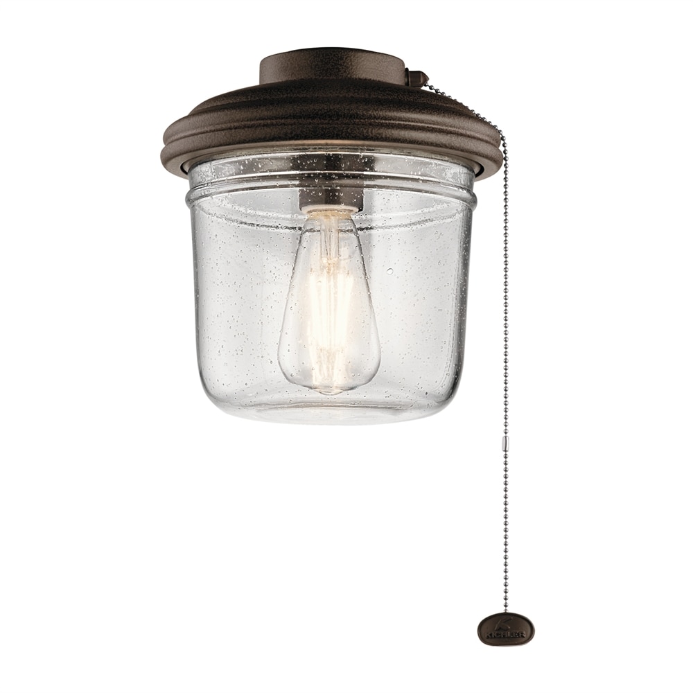 Kichler 380915TZP Yorke 8.5-in 1 -Light Bronze LED Ceiling Fan Light Kit