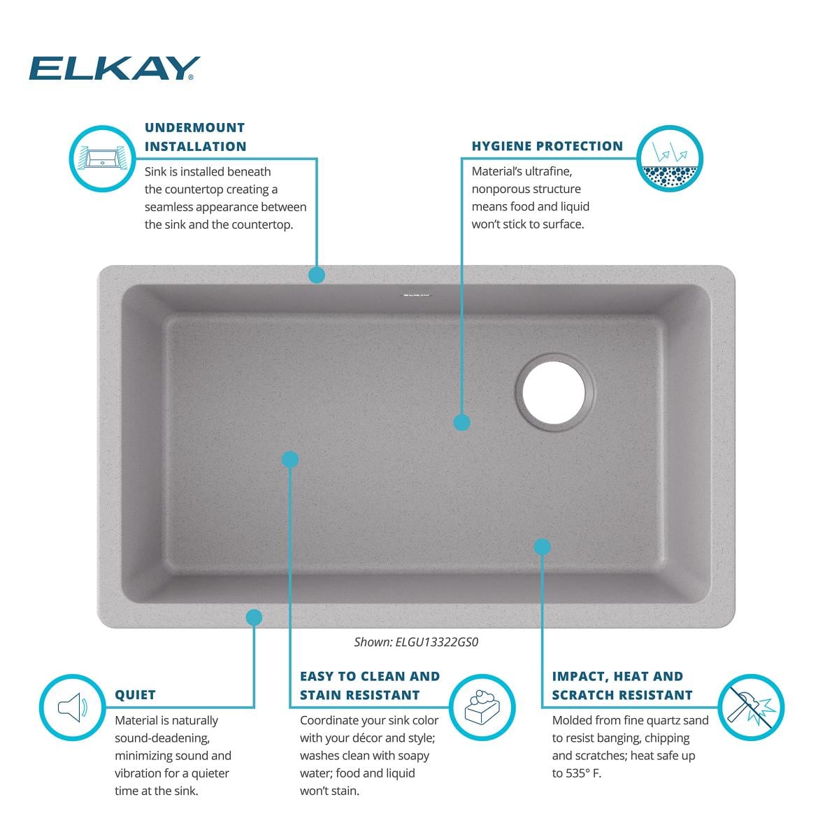 Elkay ELGU13322GS0 Kitchen-Sinks - View #6