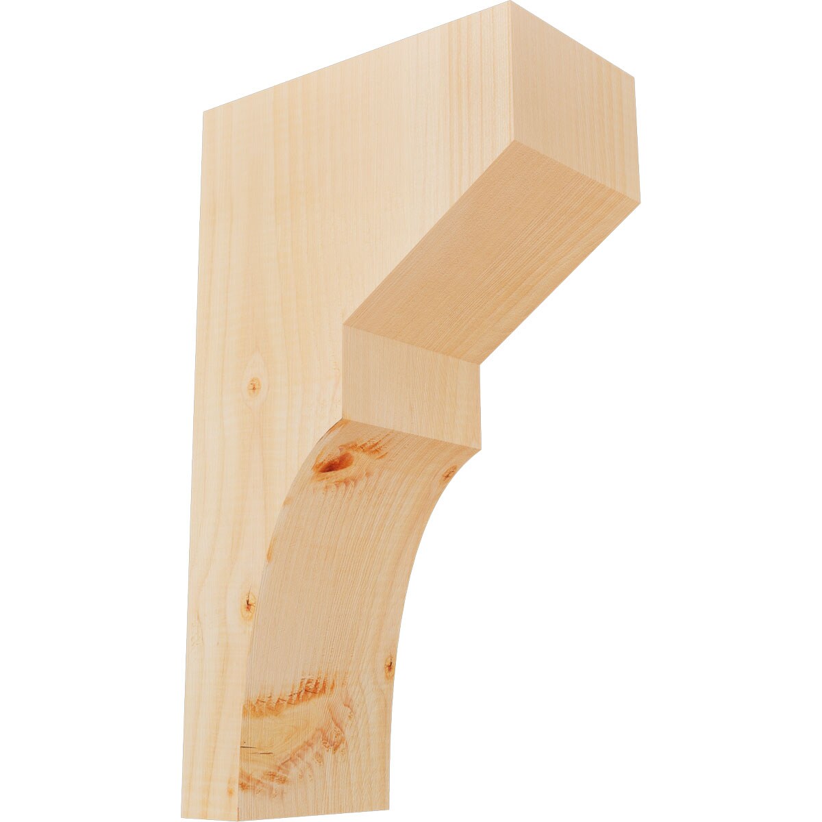 Ekena Millwork COR06X10X18MON00SDF 5-1/2-in x 10-in x 18-in Monterey Unfinished Douglas fir Wood Paintable/Stainable Corbel
