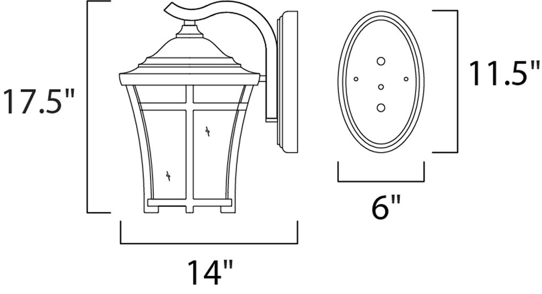 Maxim Lighting 40165GFCO Outdoor-Wall-Lighting - View #2