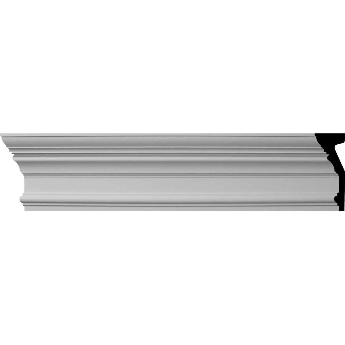 Ekena Millwork MLD05X02X08SE-CASE-2 2-in T x 5-1/2-in W x 7-ft 10-1/2-in L Primed Urethane Crown Moulding 2 -Pack