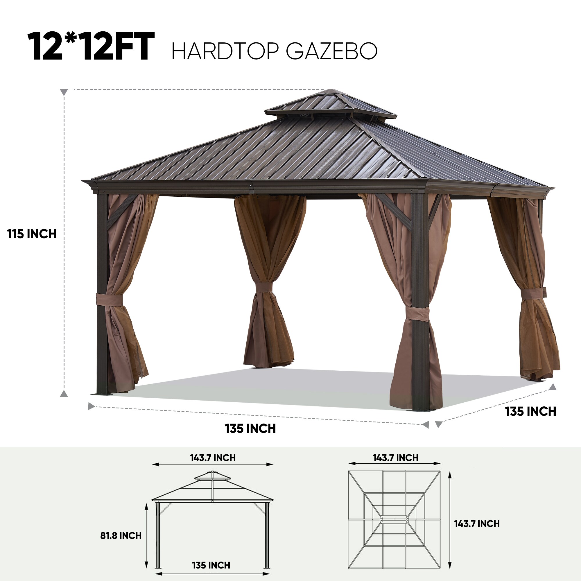 Maocao Hoom JL1650S00006 Wood-Resin-Gazebos - View #3