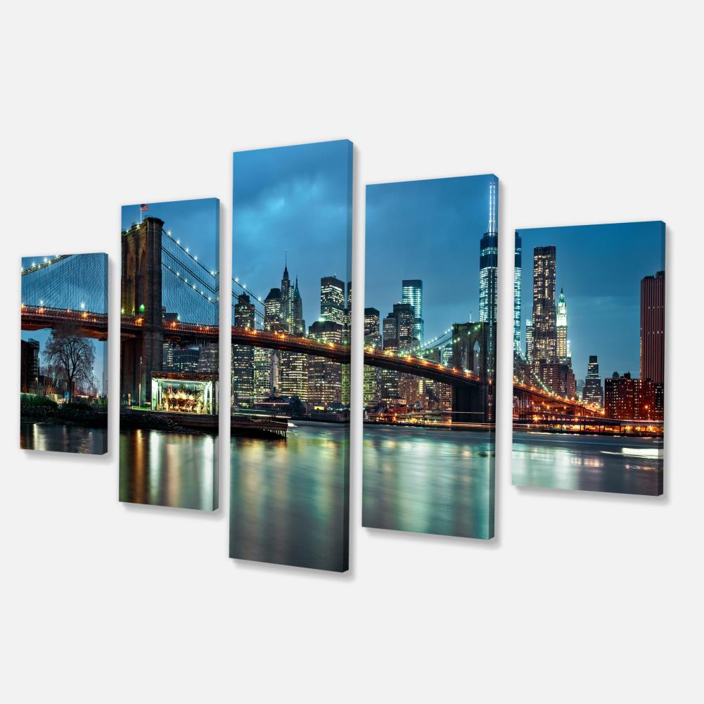 Designart 32-in H x 60-in W Landscape Print on Canvas in the Wall Art ...