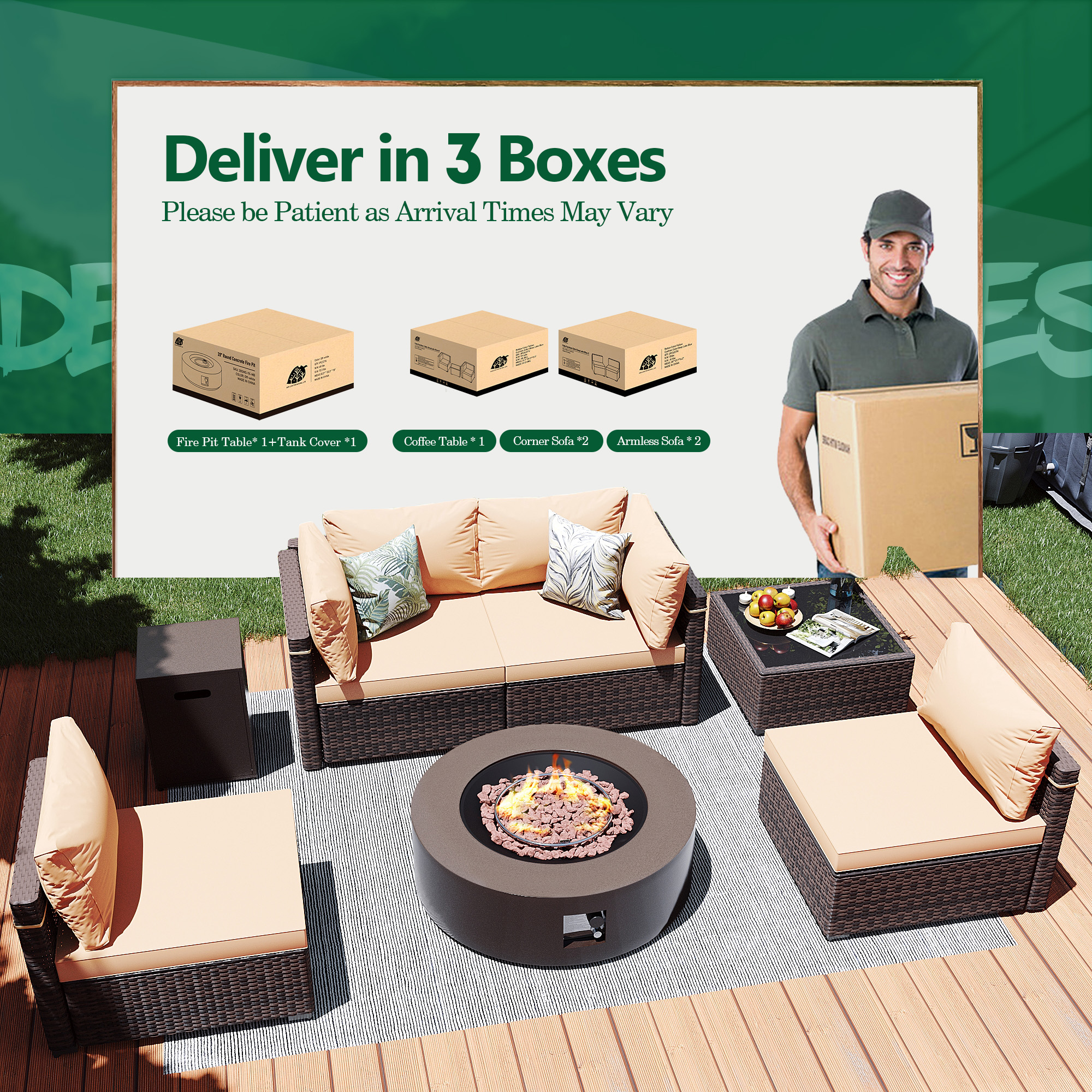 Patio Watcher LS-RT5-KD42BR-B1 Patio-Conversation-Sets - View #8