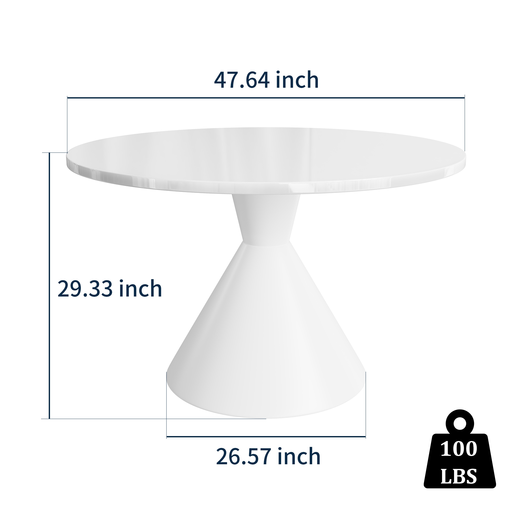 Clihome CL-RBT2-BWH Dining-Tables - View #7