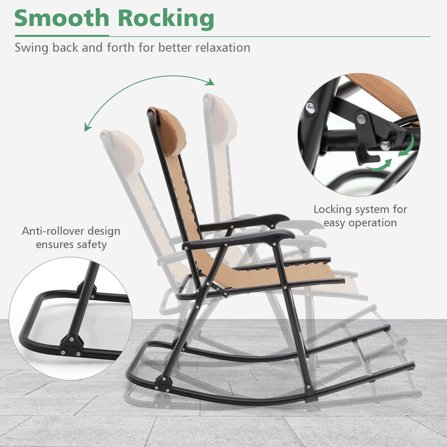 Forclover HYFE-3564CM Patio-Chairs - View #7
