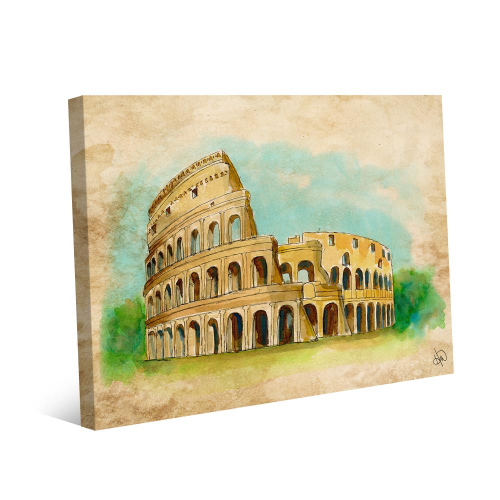 Creative Gallery il Colosseo Coliseum Ruins Beta 36-in H x 24-in W ...