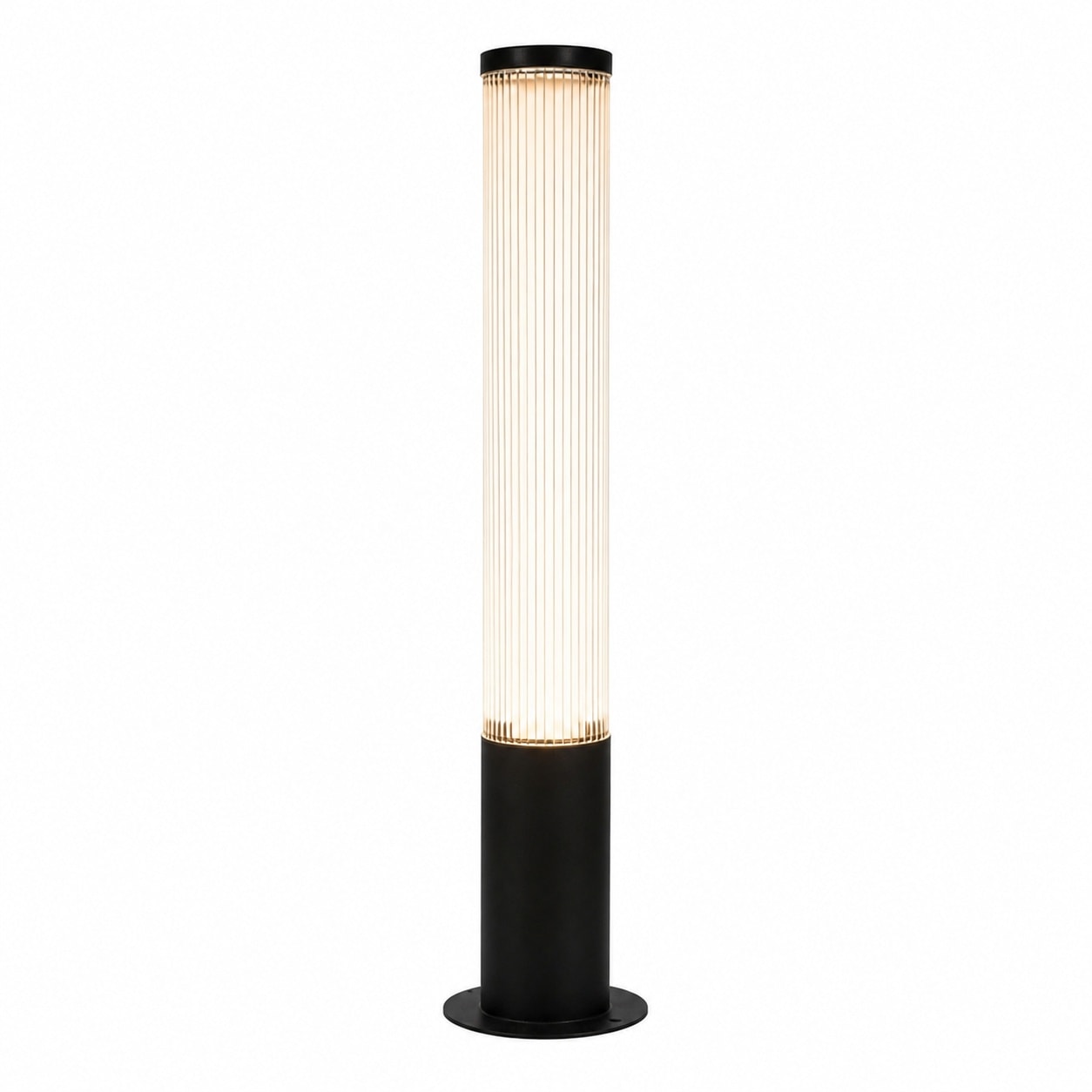 Aoibox  120V Aluminum 32 in Integrated LED Hardwired Bollard Light IP65 Waterproof Outdoor Landscape Path Fixture