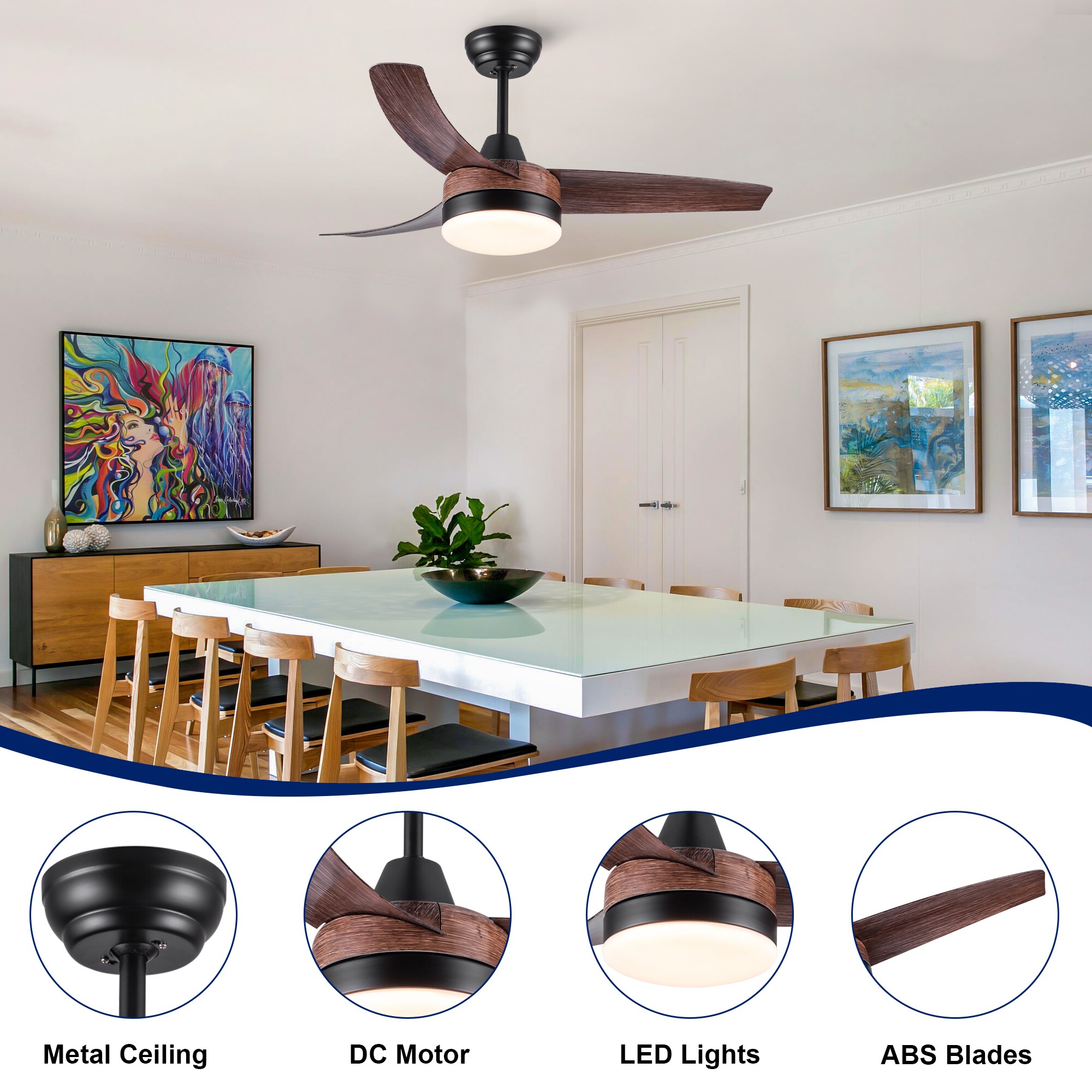 YUHAO LSDC1053BKM422 Ceiling-Fans - View #4